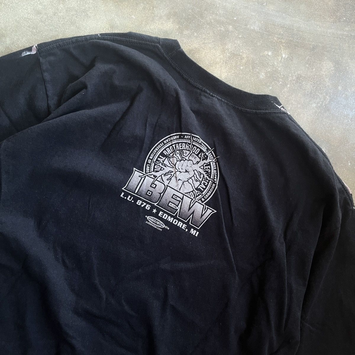 Vintage T-Shirt Vintage Bayside Ibew Big Print 876 Size US L / EU 52-54 / 3 - 8 Thumbnail