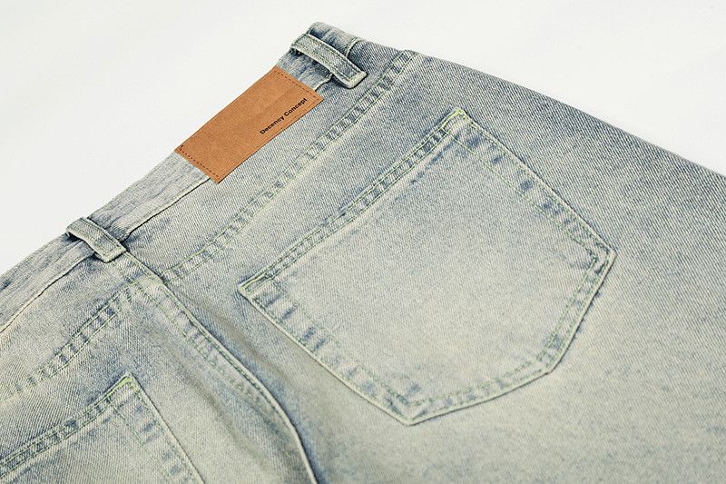 Jean American retro whiskering ink wash jeans for men Size US 32 / EU 48 - 5 Thumbnail