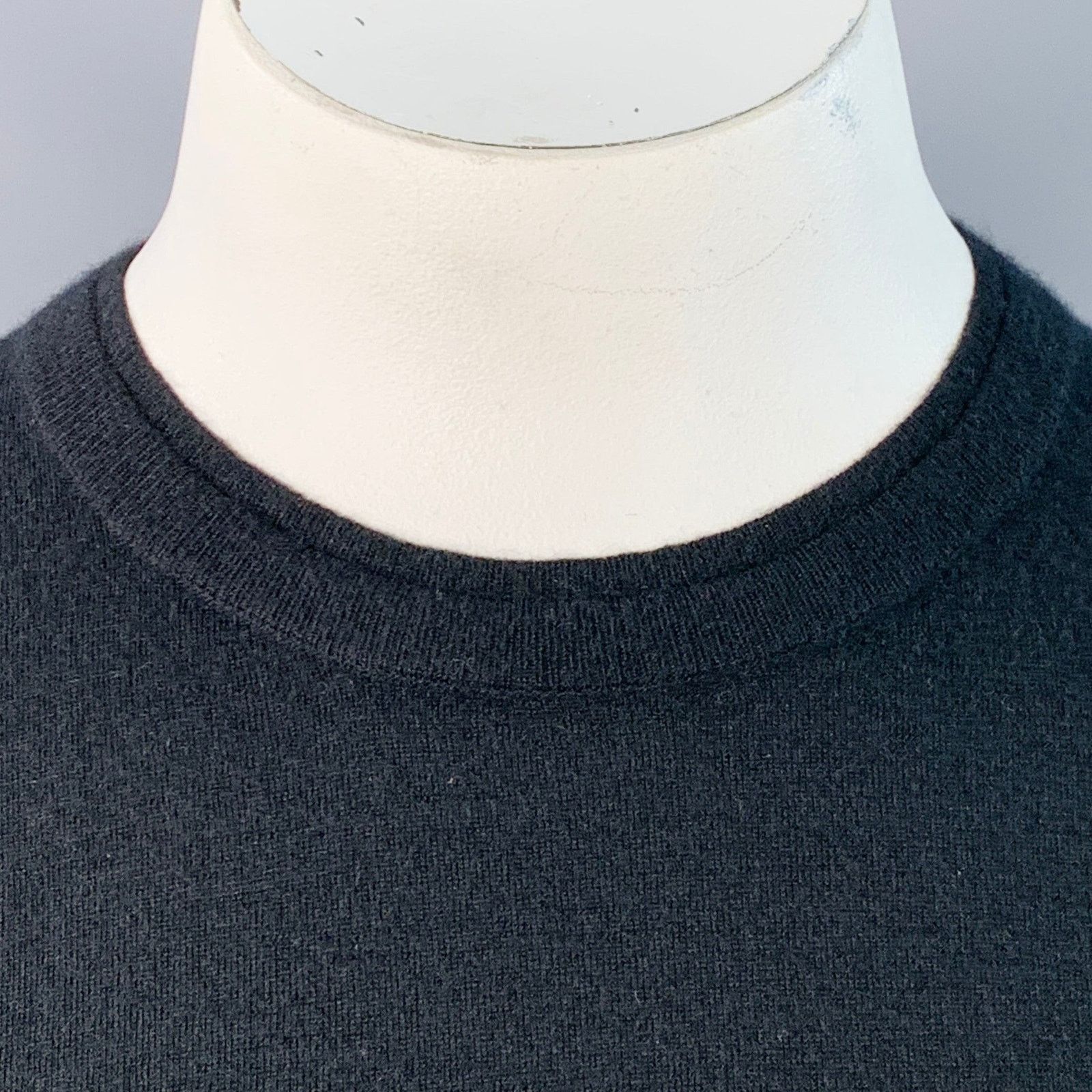 Akris AKRIS Size 12 Black Cashmere Layered Crew Neck Pullover Size XL / US 12-14 / IT 48-50 - 2 Thumbnail