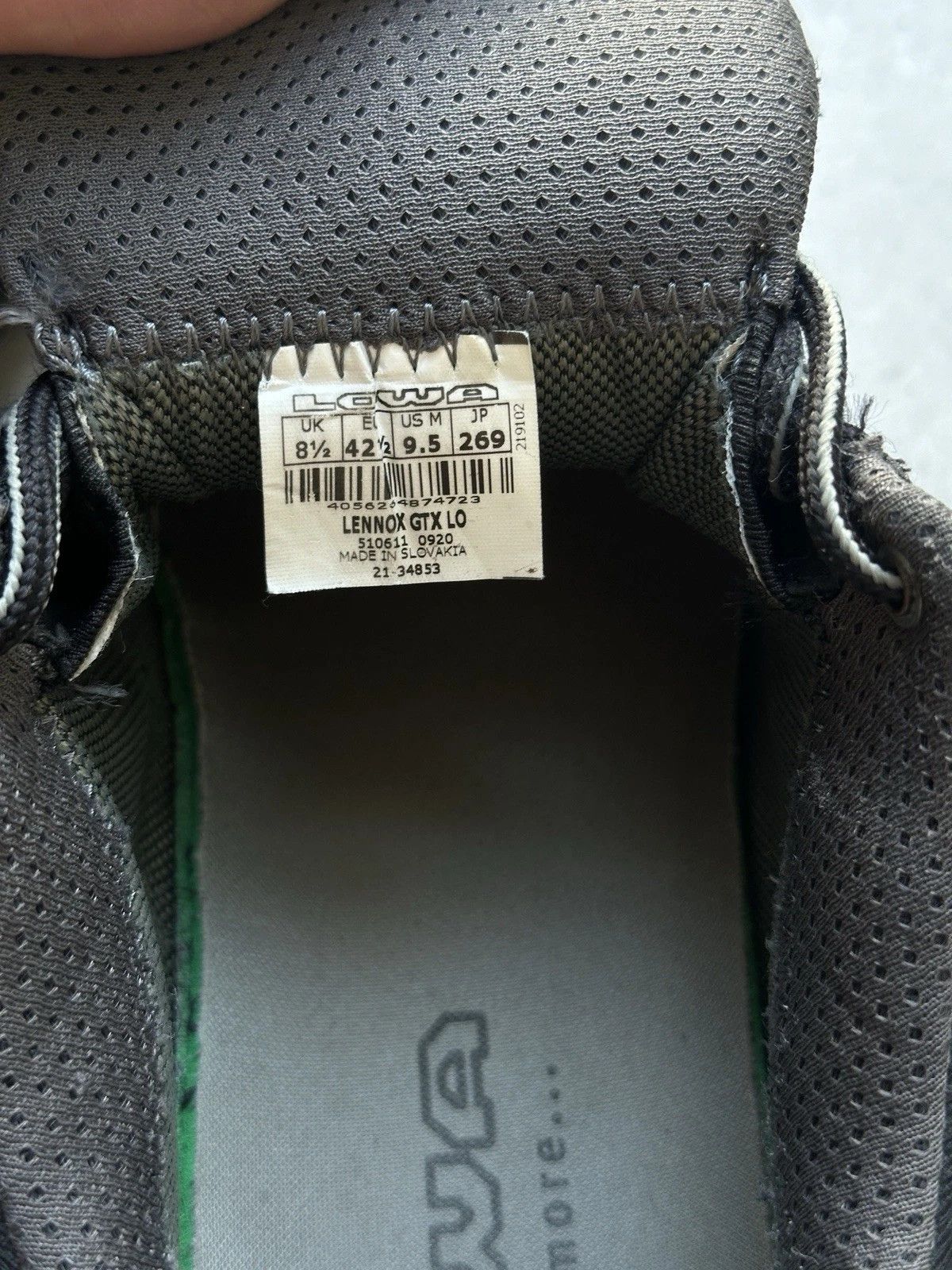 LOWA LOWA Lennox GTX LO Gore Tex Mens Boots Shoes Hiking Outdoor Size US 9.5 / EU 42-43 - 10 Thumbnail