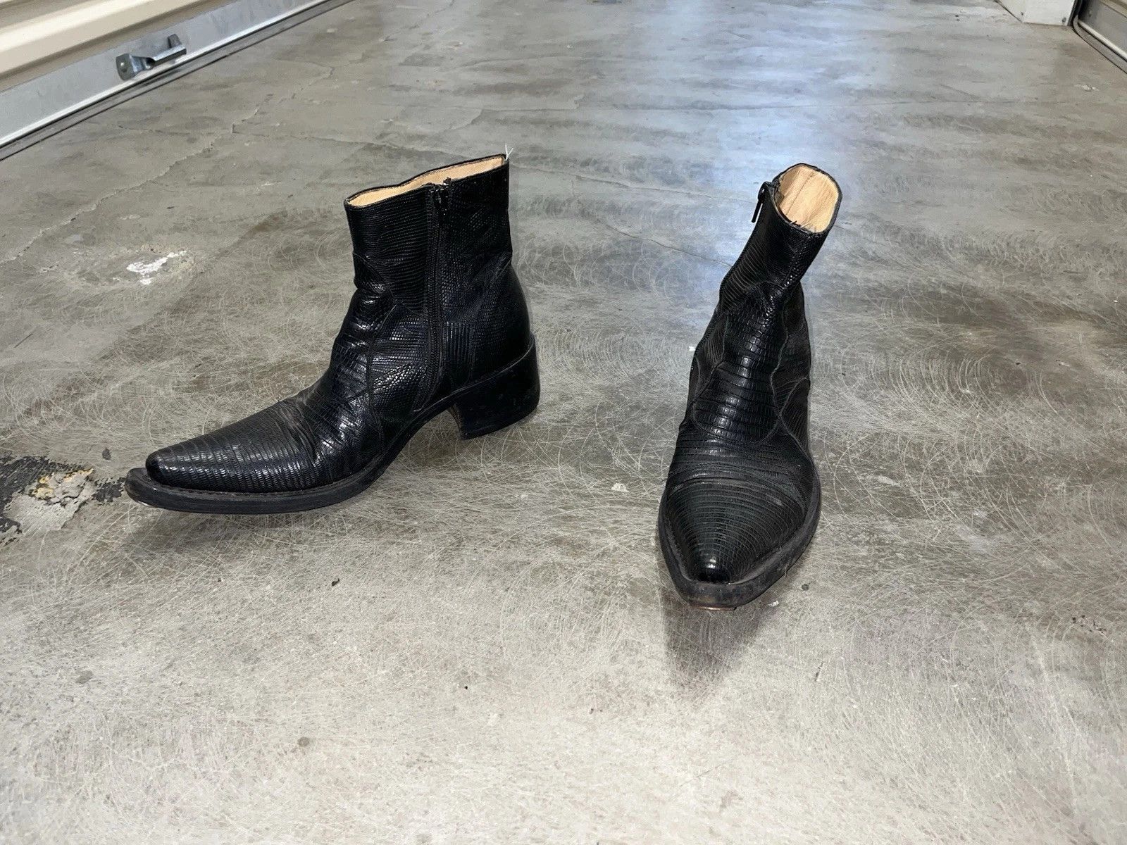 Gianni Barbato RARE Vtg Gianni Barbato Lizard Skin Leather Chelsea Boots Size US 7.5 / EU 40-41 - 3 Thumbnail