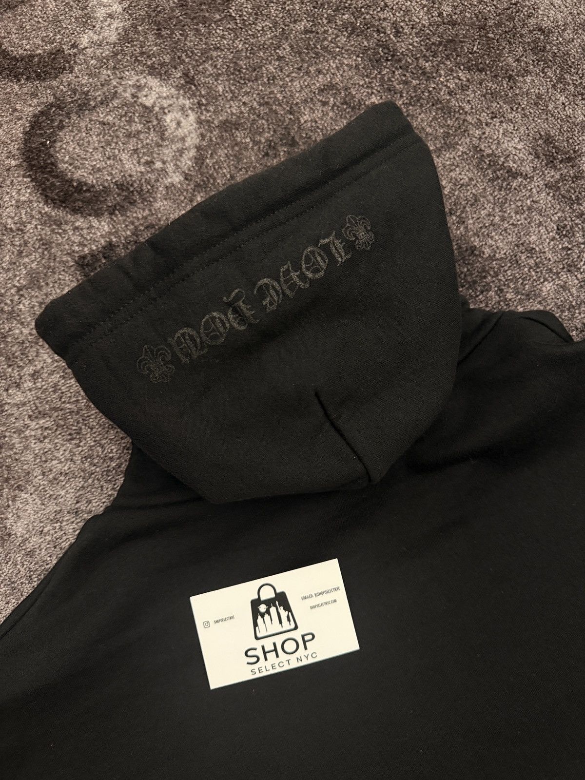 Chrome Hearts NEW CHROME HEARTS CANNES EXCLUSIVE MONOTONE FLEUR HOODIE Size US L / EU 52-54 / 3 - 2 Thumbnail