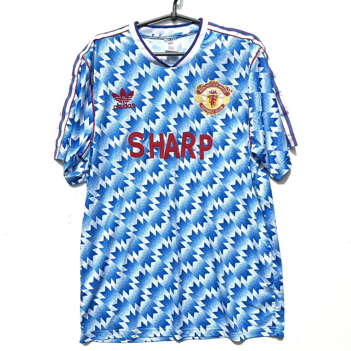 Adidas soccer jersey Adidas Manchester United 1990 1991 fake Size US XXL / EU 58 / 5 - 1 Thumbnail