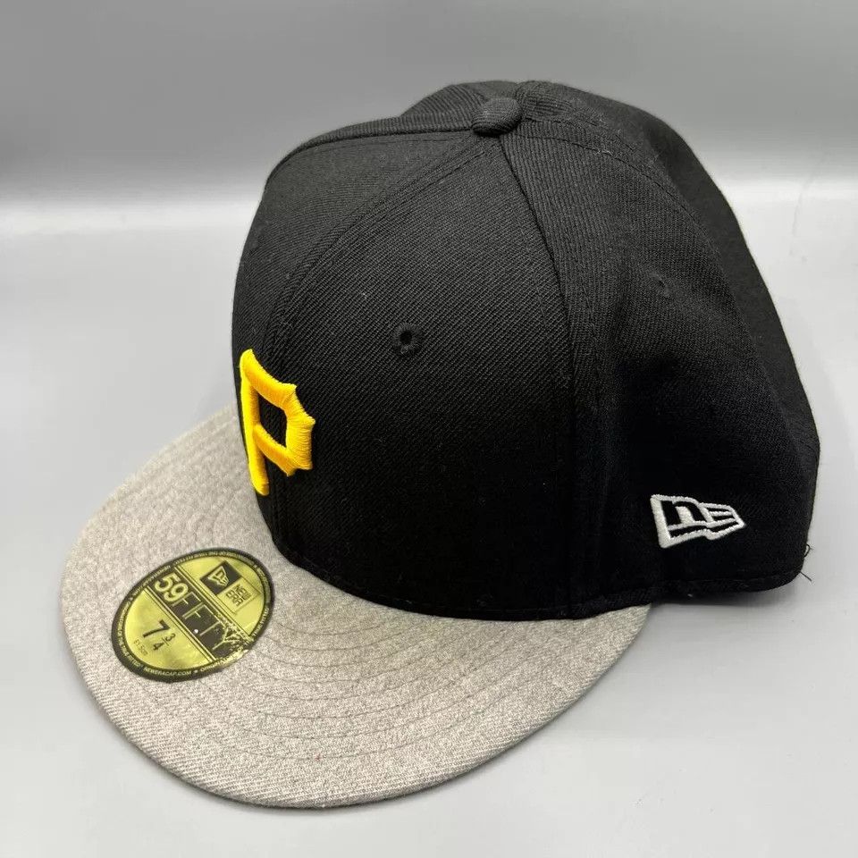 New Era Pittsburgh Pirates Hat Men 7 3/4 59Fifty New Era Fitted Cap Size ONE SIZE - 2 Thumbnail