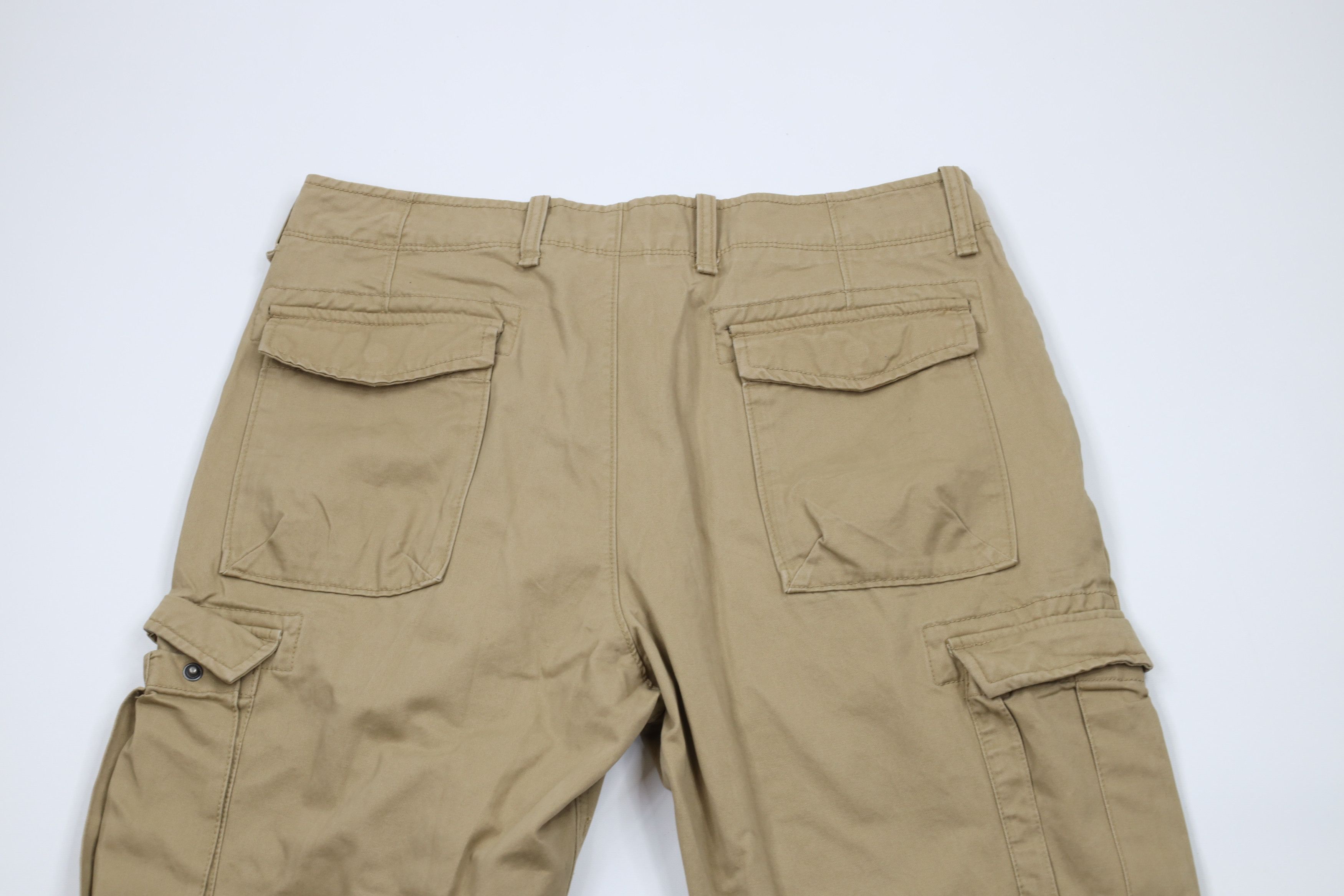 Gap × Vintage Vintage Y2K Gap Baggy Wide Leg Cargo Pants Beige Khaki Size US 36 / EU 52 - 9 Thumbnail