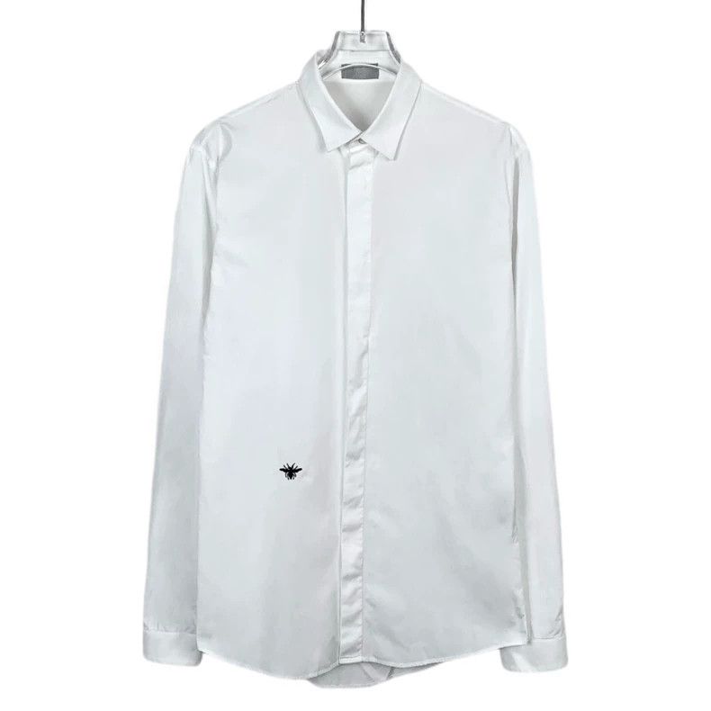 Dior Dior Size 39 White little bee embroidered cotton long-sleev Size US XXS / EU 40 - 1 Thumbnail