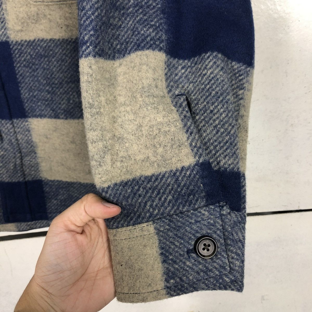 Japanese Brand 🔥VINTAGE WOOL CHORE JACKET UNIQLO TARTAN DEISGN ISSEY MIYAKE Size US L / EU 52-54 / 3 - 17 Thumbnail