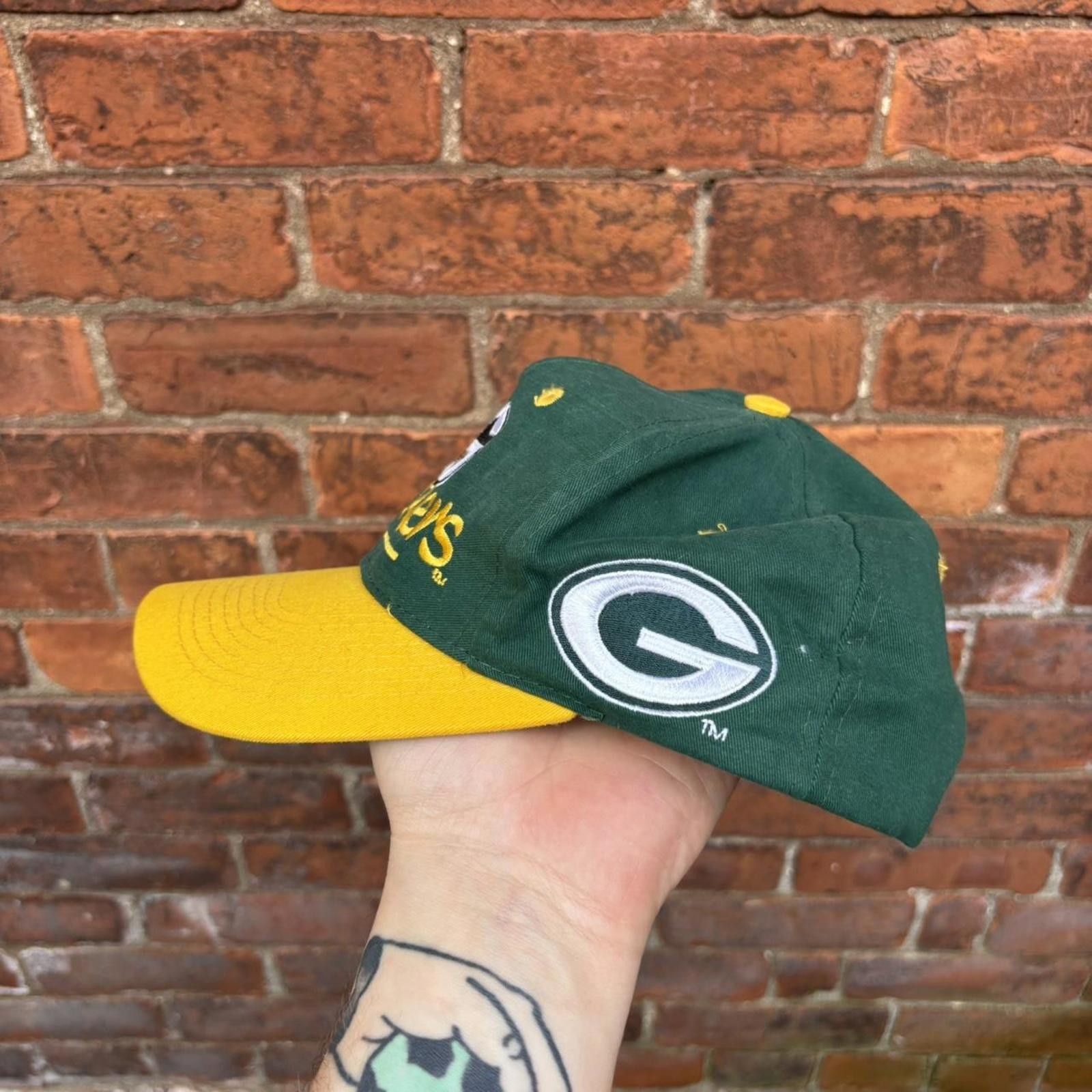 Other vintage Green Bay packers the game SnapBack hat 90s Size ONE SIZE - 2 Thumbnail