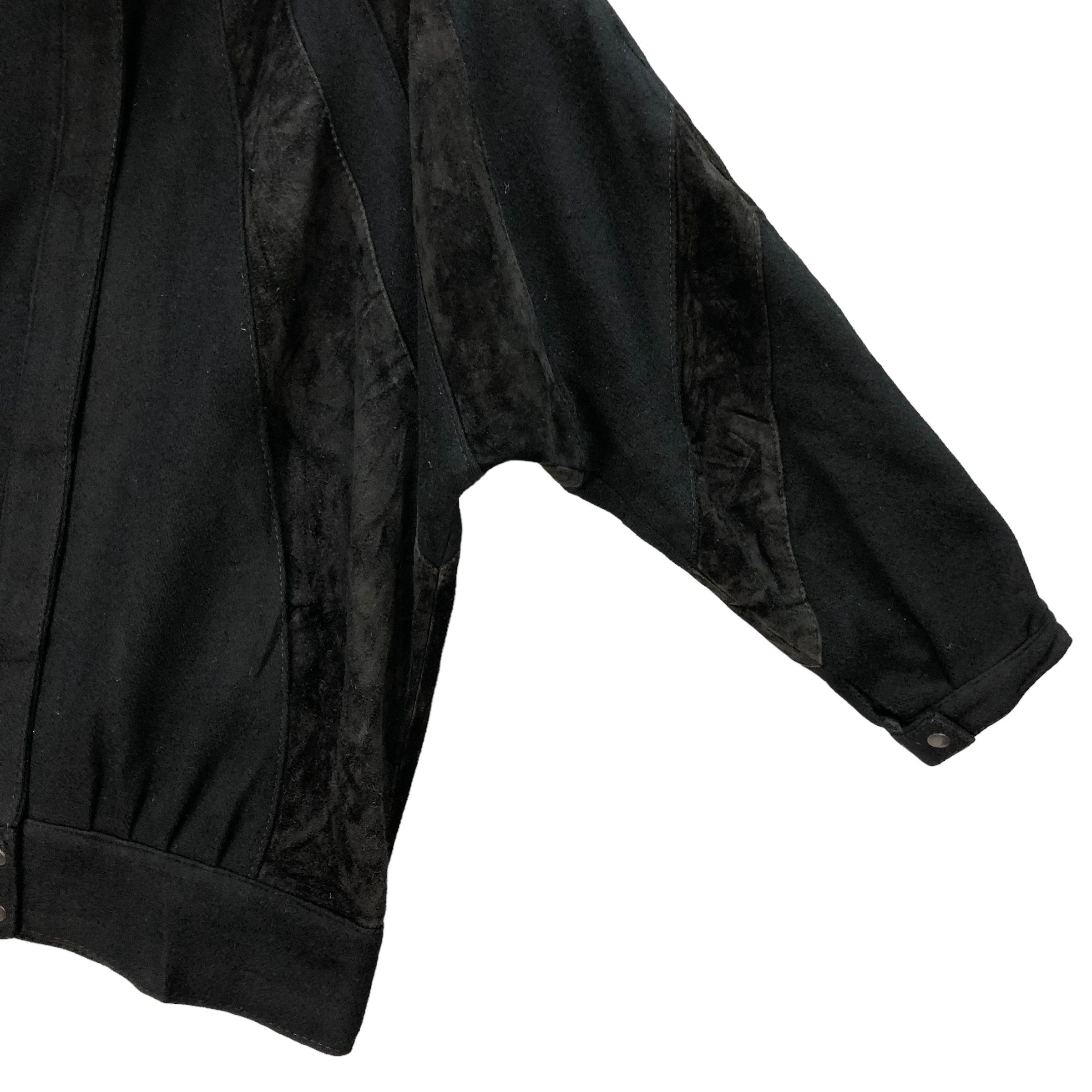 Genuine Leather TRENDZ WOOL LEATHER HYBRID JACKET #7304-127 Size US L / EU 52-54 / 3 - 6 Thumbnail