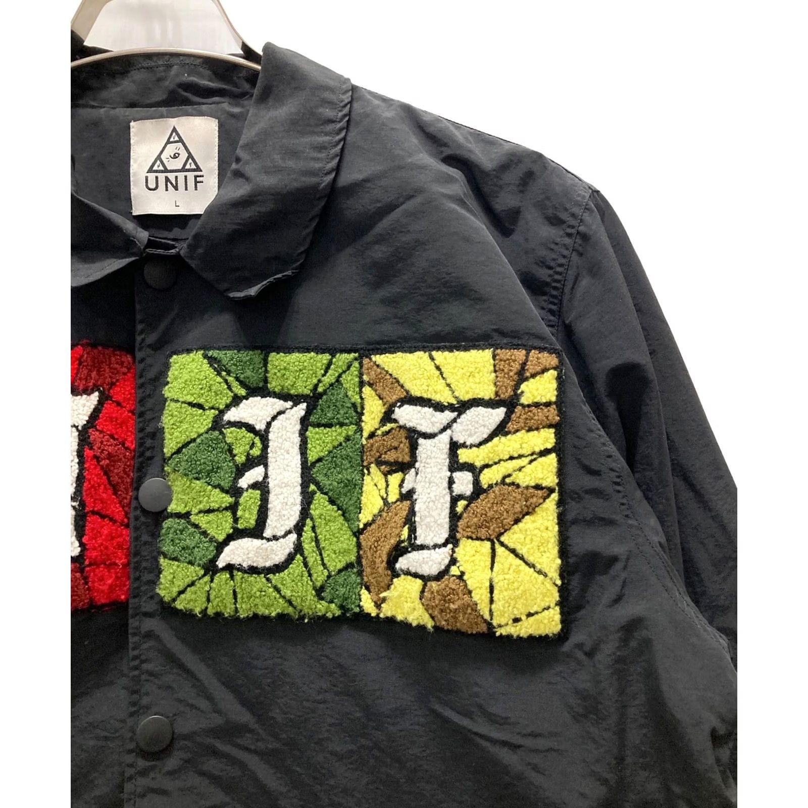 UNIF UNIF Coach Jacket Men L Black Jacket Size US L / EU 52-54 / 3 - 3 Thumbnail