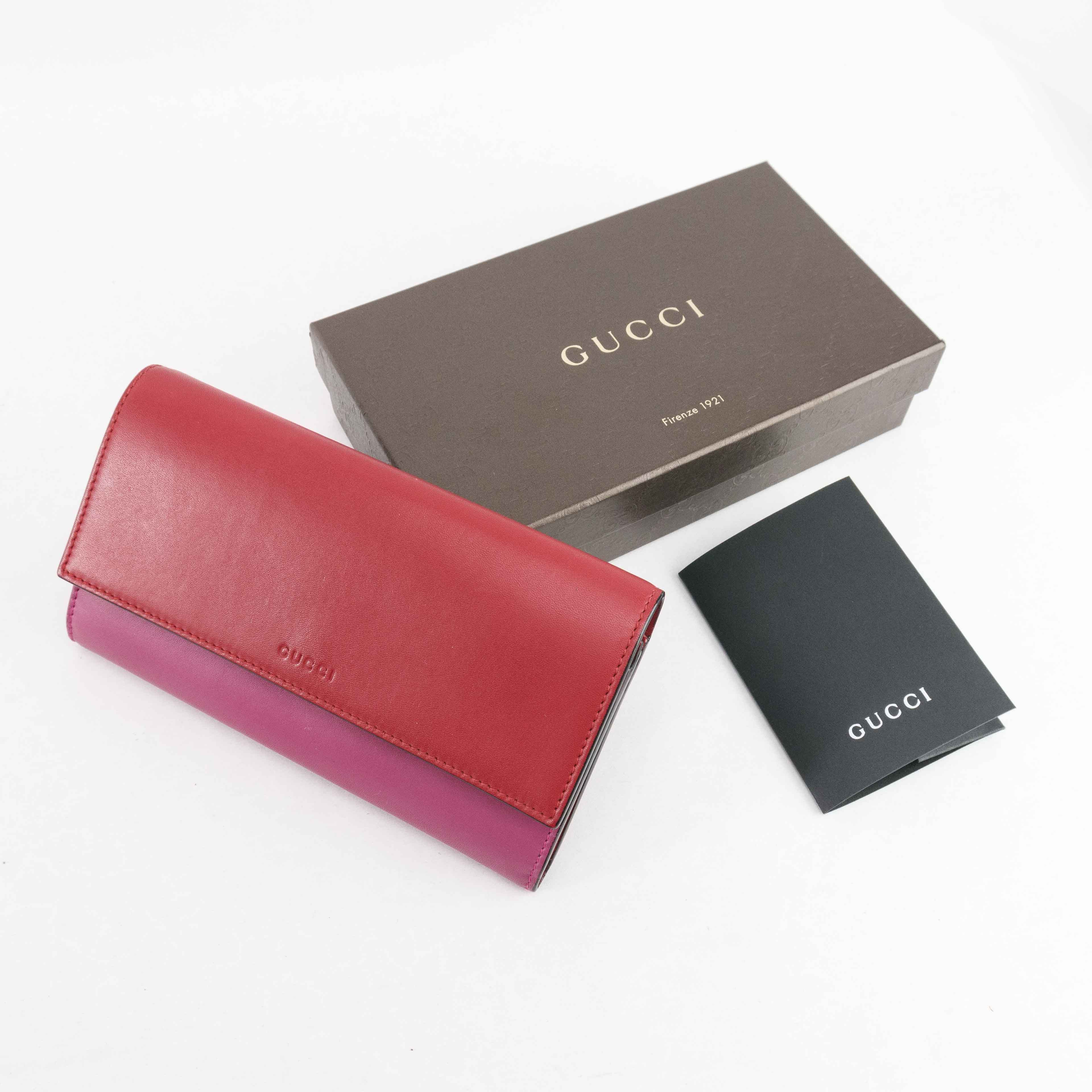 Gucci Gucci Bicolor Leather Continental Wallet Size ONE SIZE - 1 Thumbnail