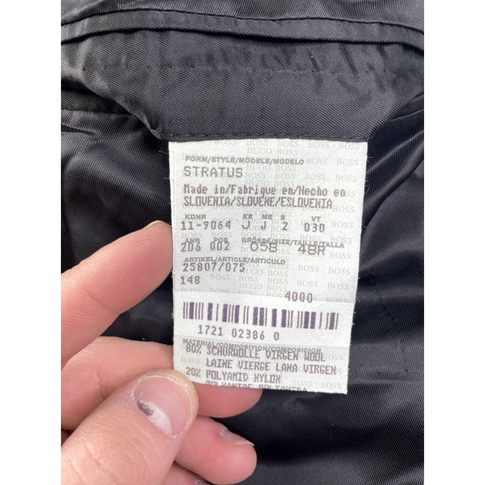 Hugo Boss HUGO BOSS Coat Overcoat Wool Blend Long Winter Trench Black 48R Men Mens Reg Size US M / EU 48-50 / 2 - 5 Thumbnail