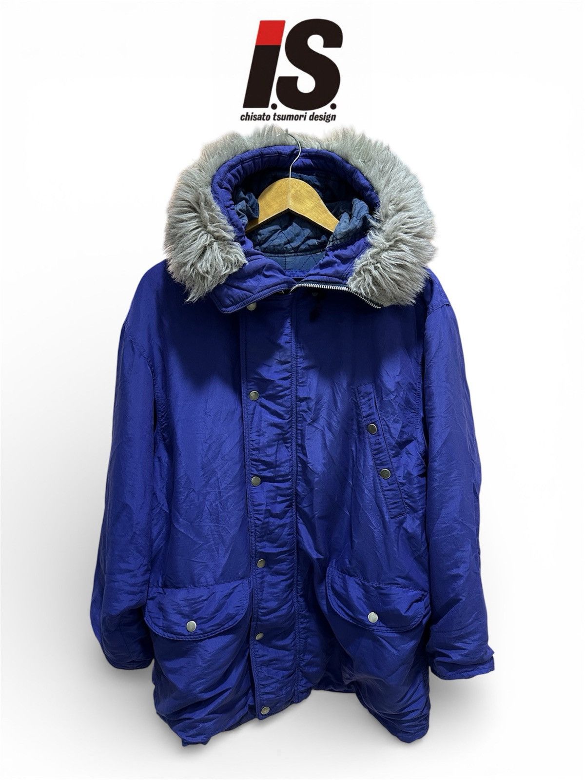 Issey Miyake I.S Tsumori Chisato Issey Miyake Fur Parkas Hoodie Zipper Size US L / EU 52-54 / 3 - 1 Thumbnail
