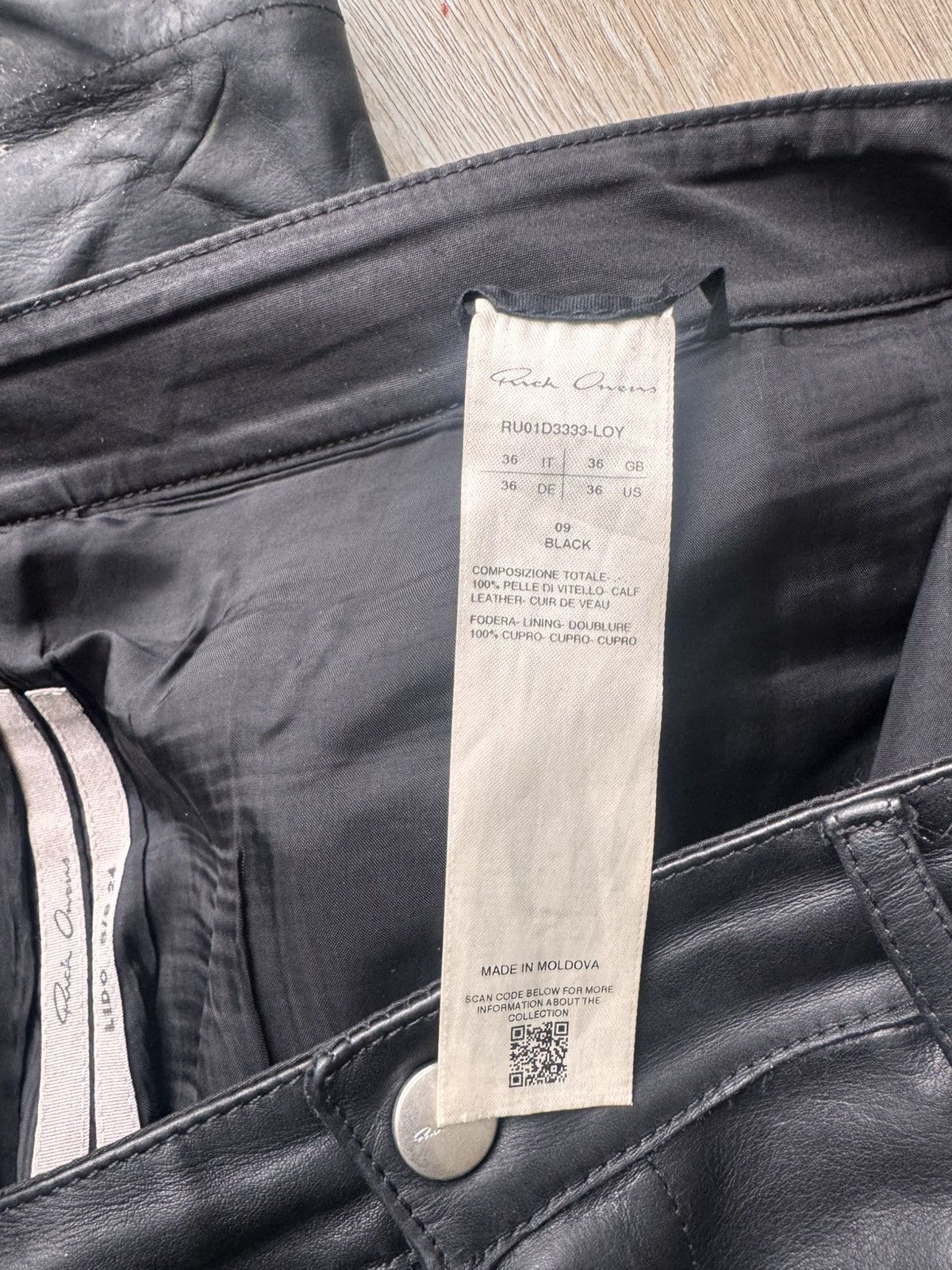Rick Owens Rick Owens leather geth pants Size US 36 / EU 52 - 5 Thumbnail