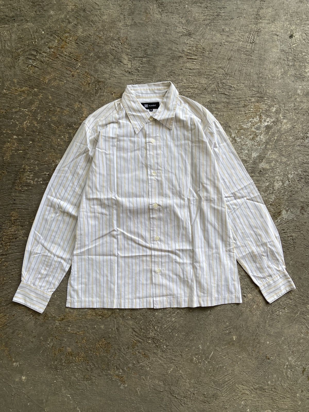 Issey Miyake IM Product by Issey Miyake - Stripe Long Sleeve Button Shirt Size US M / EU 48-50 / 2 - 1 Thumbnail