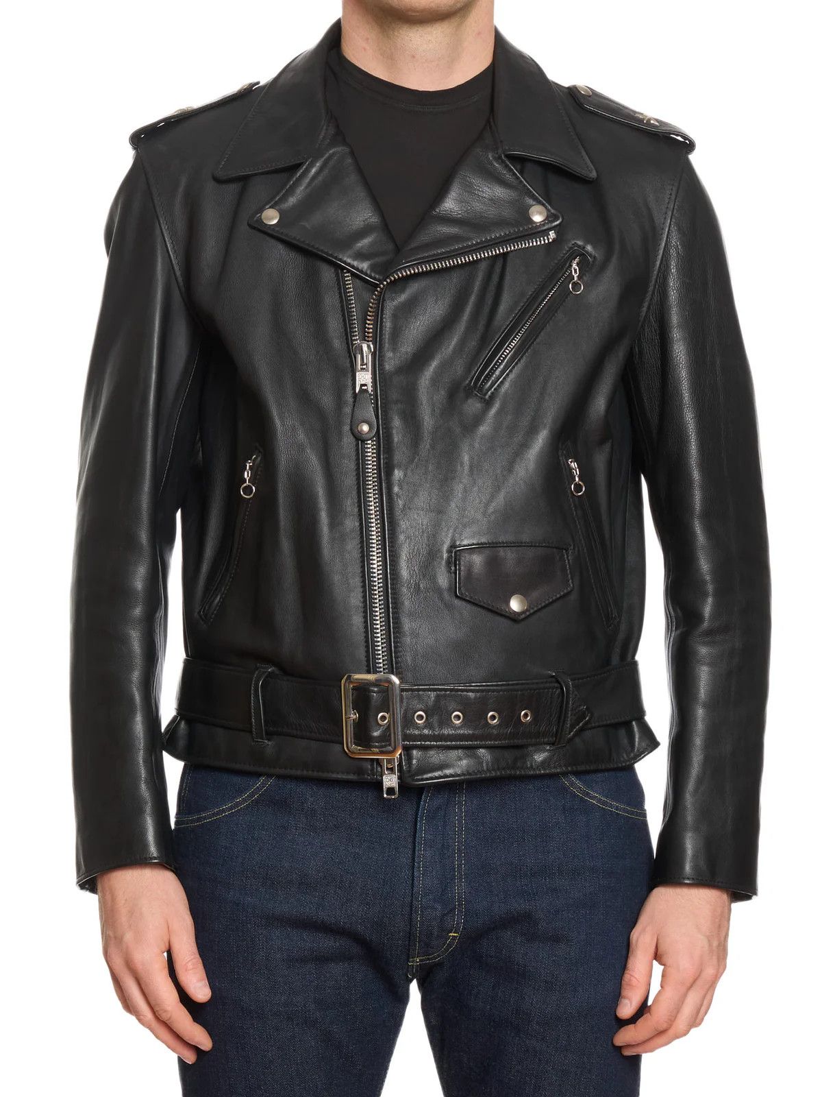 Mastermind Japan MASTERMIND Japan x SCHOTT Black Leather "One Star" Jacket Size US L / EU 52-54 / 3 - 2 Thumbnail