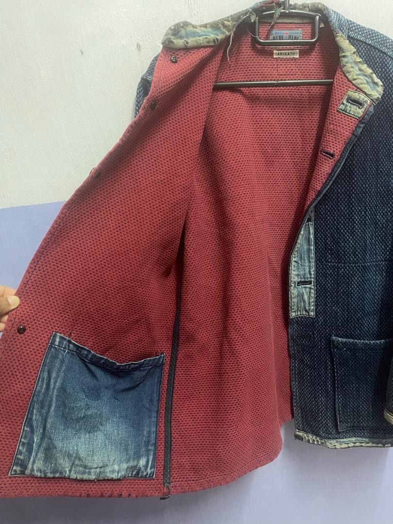Blue Blue Japan BLUE BLUE JAPAN Honai Pure Indigo Sashiko Oriental Jacket Size US M / EU 48-50 / 2 - 16 Thumbnail