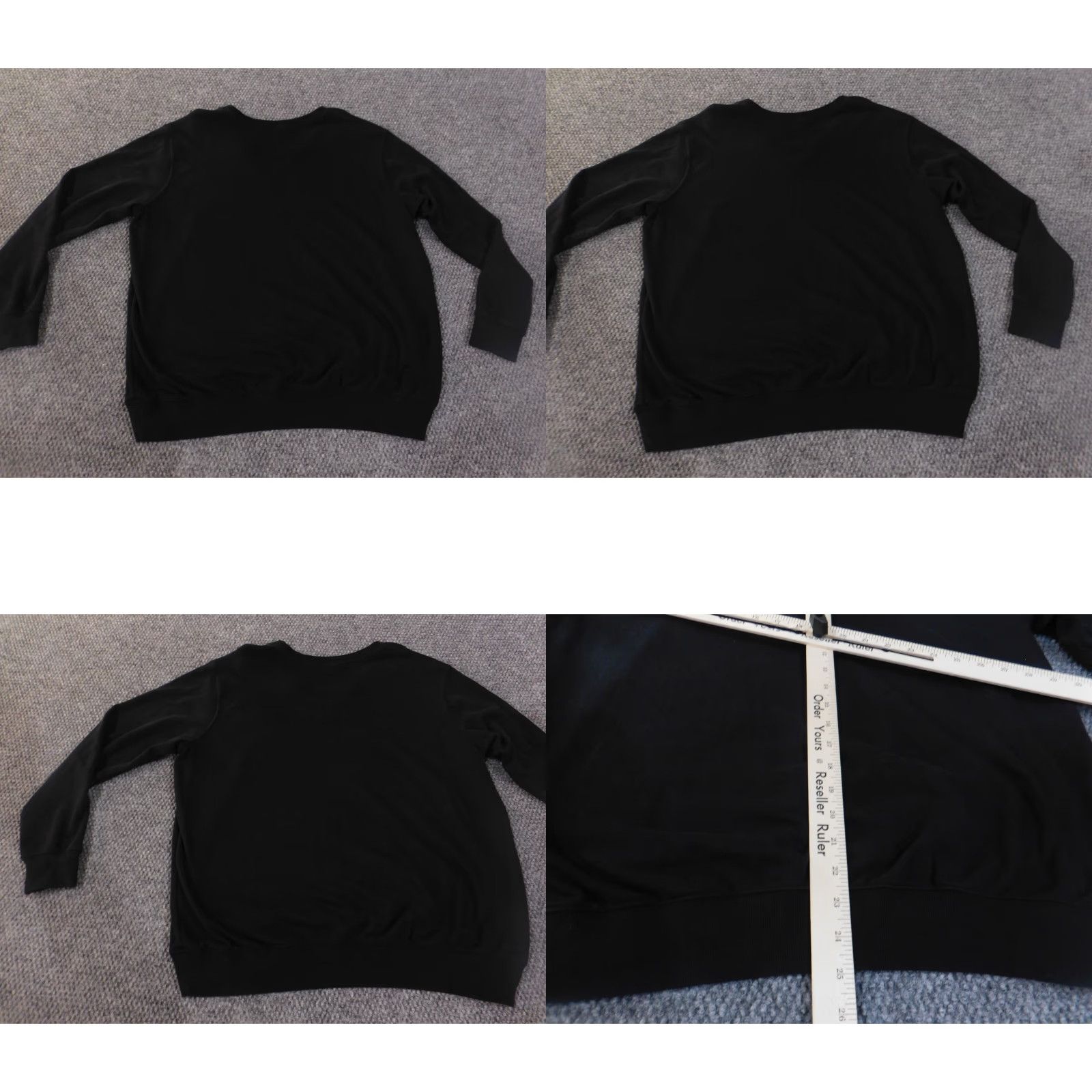 Torrid Torrid Sweater Pullover V-Neck Womens 0X Black Knit Cotton Stretch Raglan Sleeve Button Advanced Cable-Knit Winter Regular Plus Size Adults Womens Size XL / US 12-14 / IT 48-50 - 8 Thumbnail