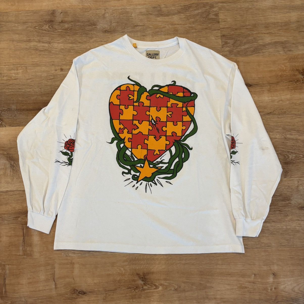 Gallery dept fire flame tシャツ Gallery dept fire flame tシャツ