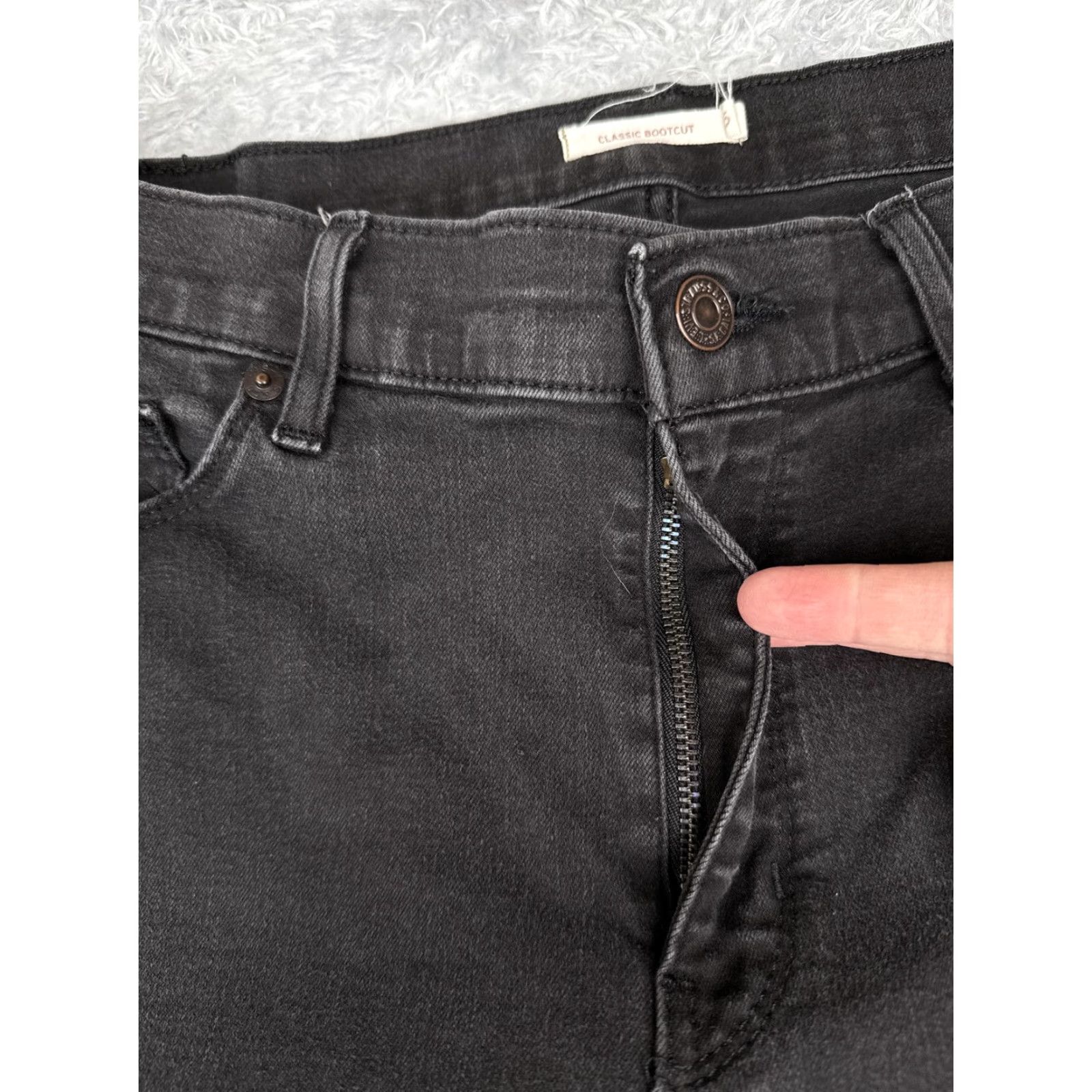 Levi's Levi's Jeans Bootcut Womens 16 Gray Charcoal Denim Mid Rise 33x32 Size 38" / US 16 / IT 52 - 5 Thumbnail