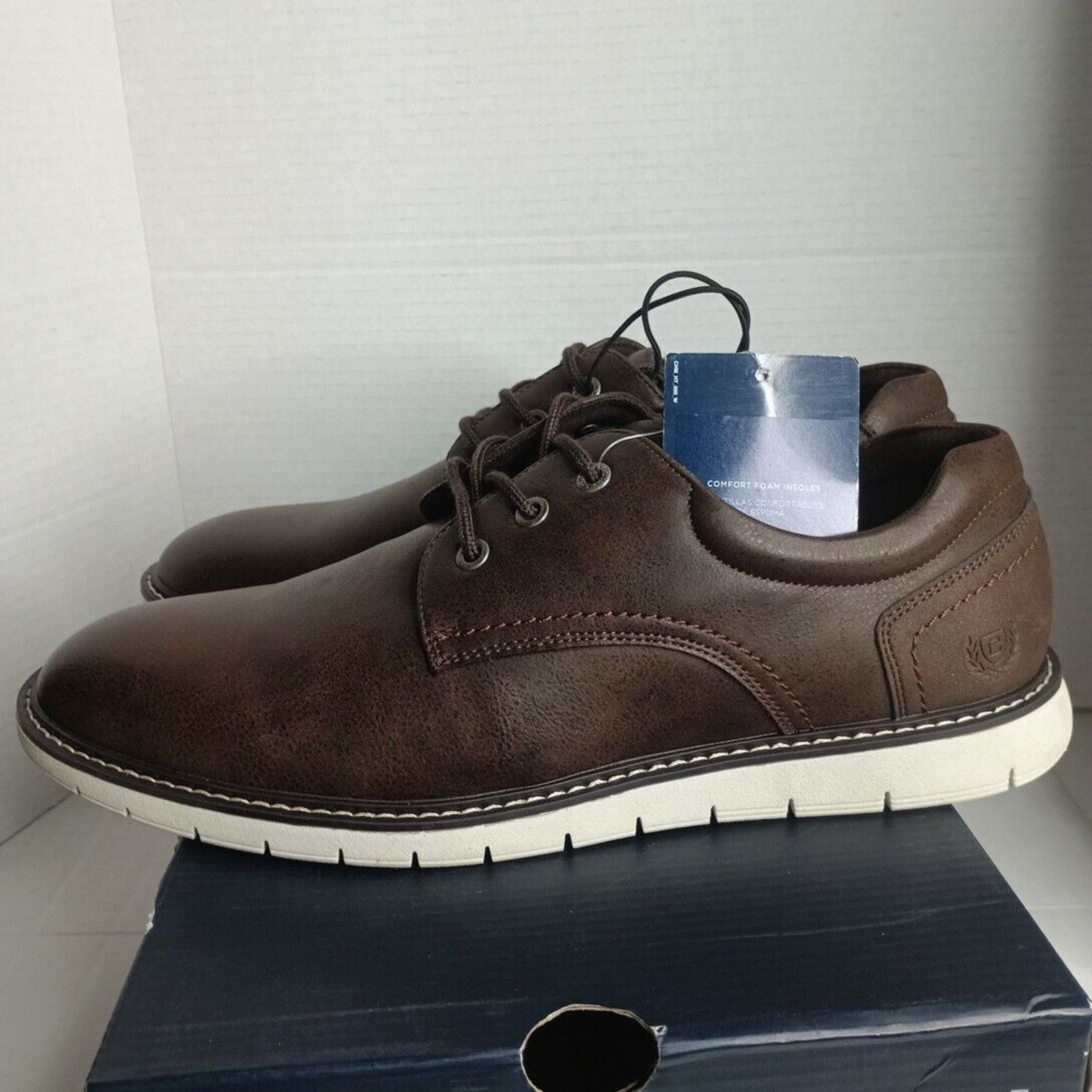 Chaps New Chaps Mens Riccardo Lace-up Flexx Shoes, Brown, Size 9.5 Size US 9.5 / EU 42-43 - 4 Thumbnail