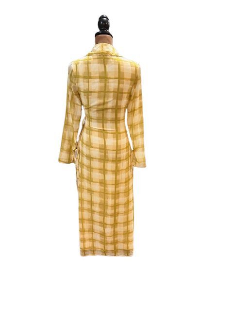 Asos Chiffon Wrap Collar Midi Dress With Tie Detail Size XS / US 0-2 / IT 36-38 - 8 Thumbnail