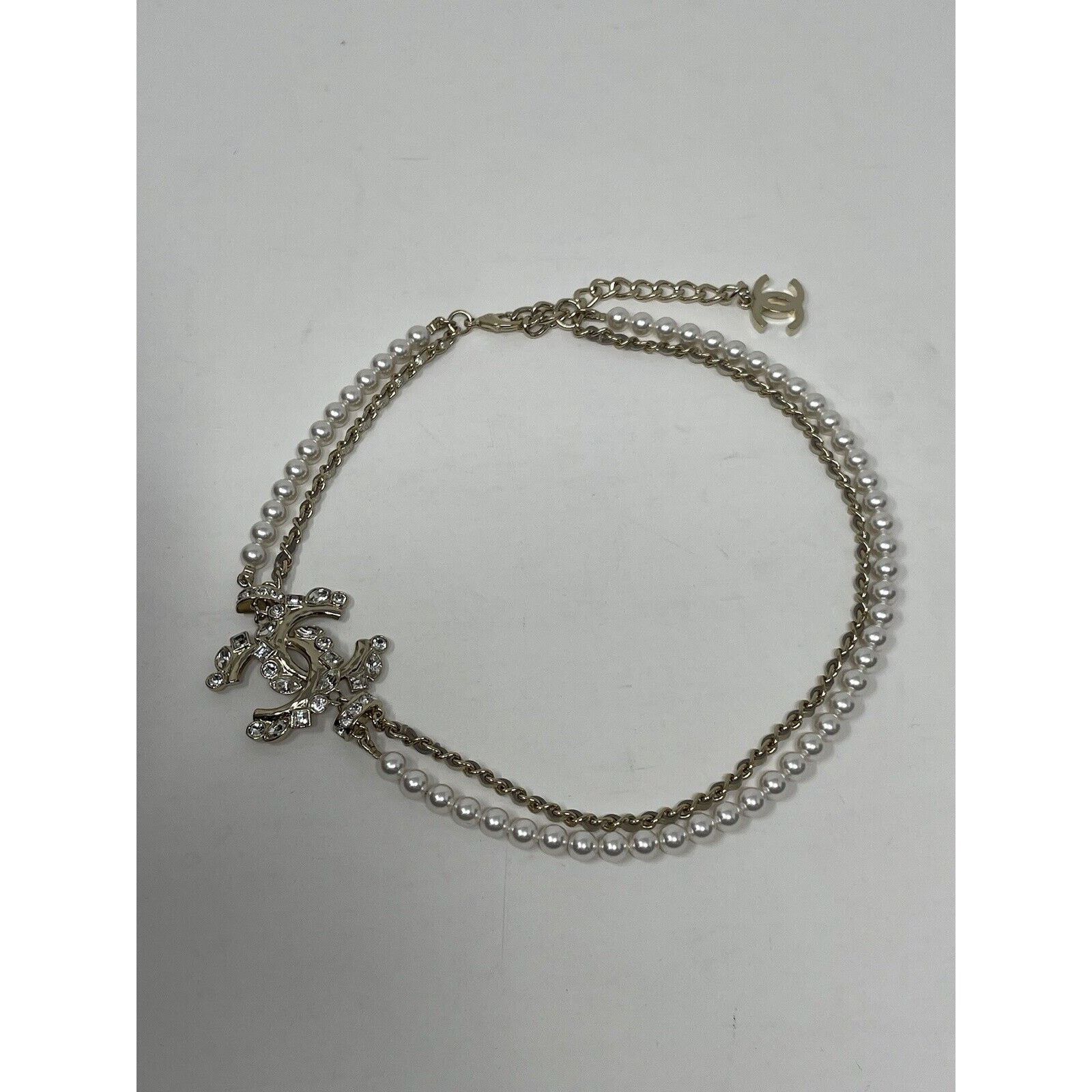 Chanel Chanel 23P Choker Pearly White Crystal CC Necklace NEW Size ONE SIZE - 13 Thumbnail