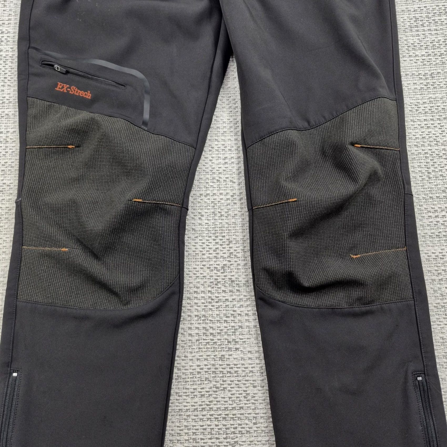 Vintage Postropaky Snow Pants Womens 14-Short Black Fleece Lined Insulated Hiking Ski Pockets Ankle Zip Front Flat Rise 8.5-10.5in Regular Inseam 29in Size 36" / US 14 / IT 50 - 3 Thumbnail