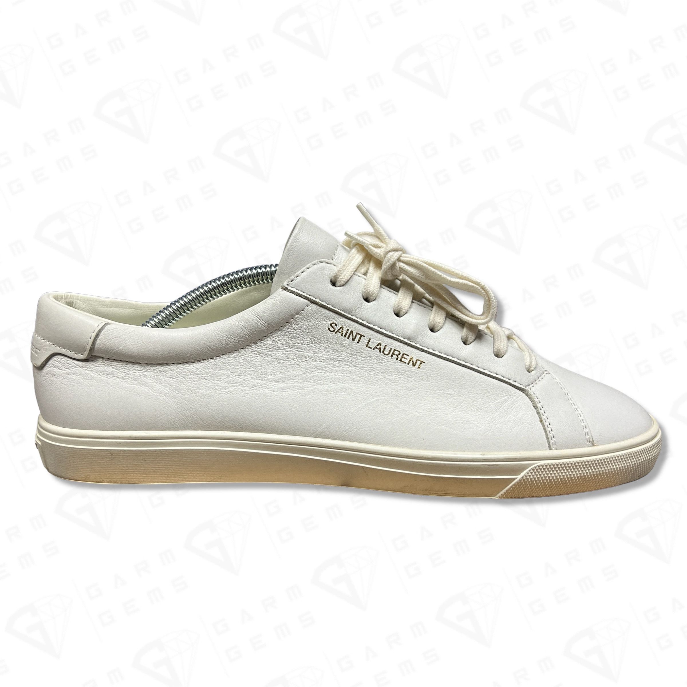 Saint Laurent Paris Saint Laurent Andy Leather Low Top Trainers Size US 9.5 / EU 42-43 - 1 Thumbnail