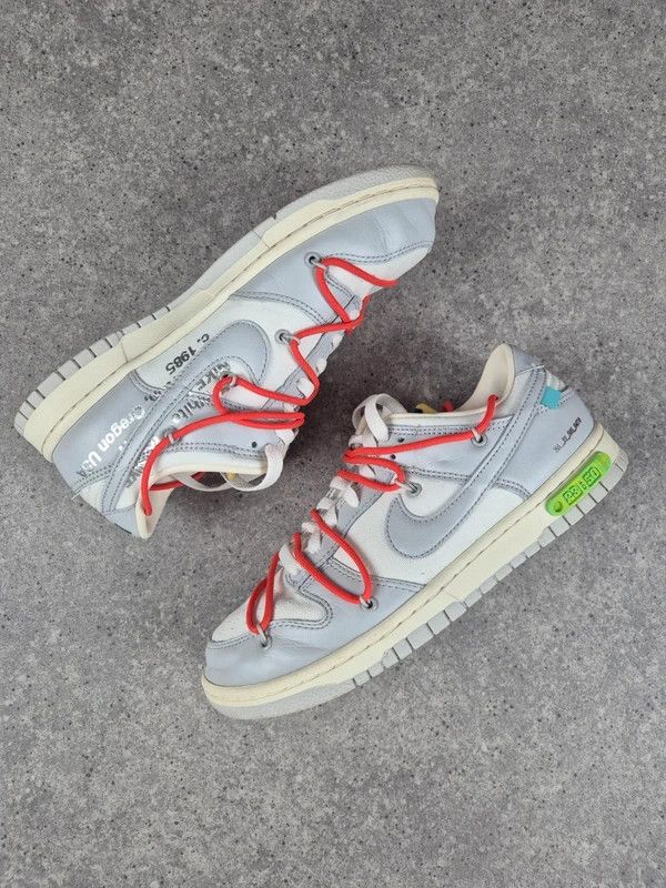 Nike Nike Dunk Low Men's Off-White Running Sneakers Shoes Size 41 Size US 8 / EU 41 - 3 Thumbnail