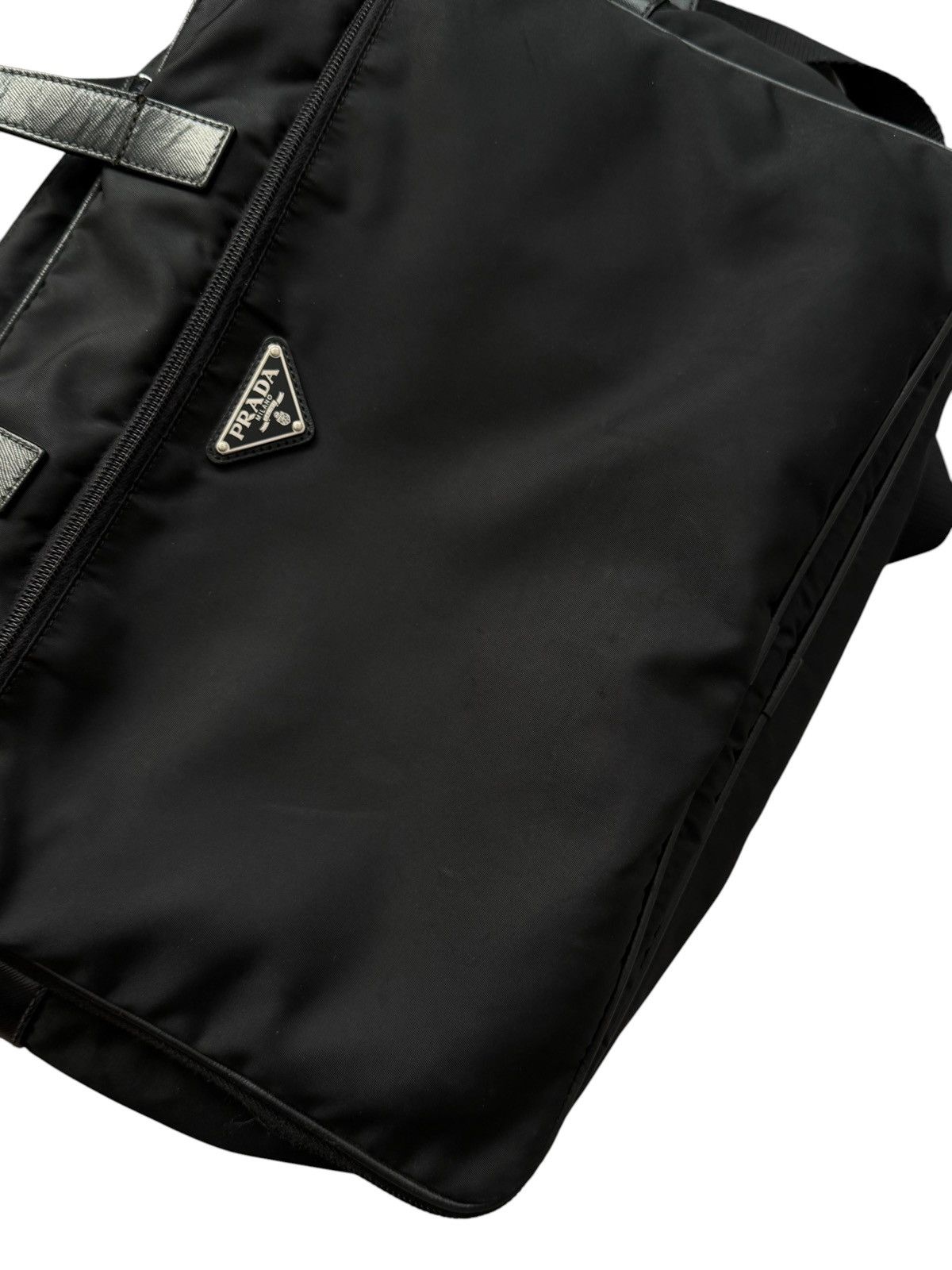 Prada Prada Saffiano Leather Nylon Travel Bag Size ONE SIZE - 5 Thumbnail