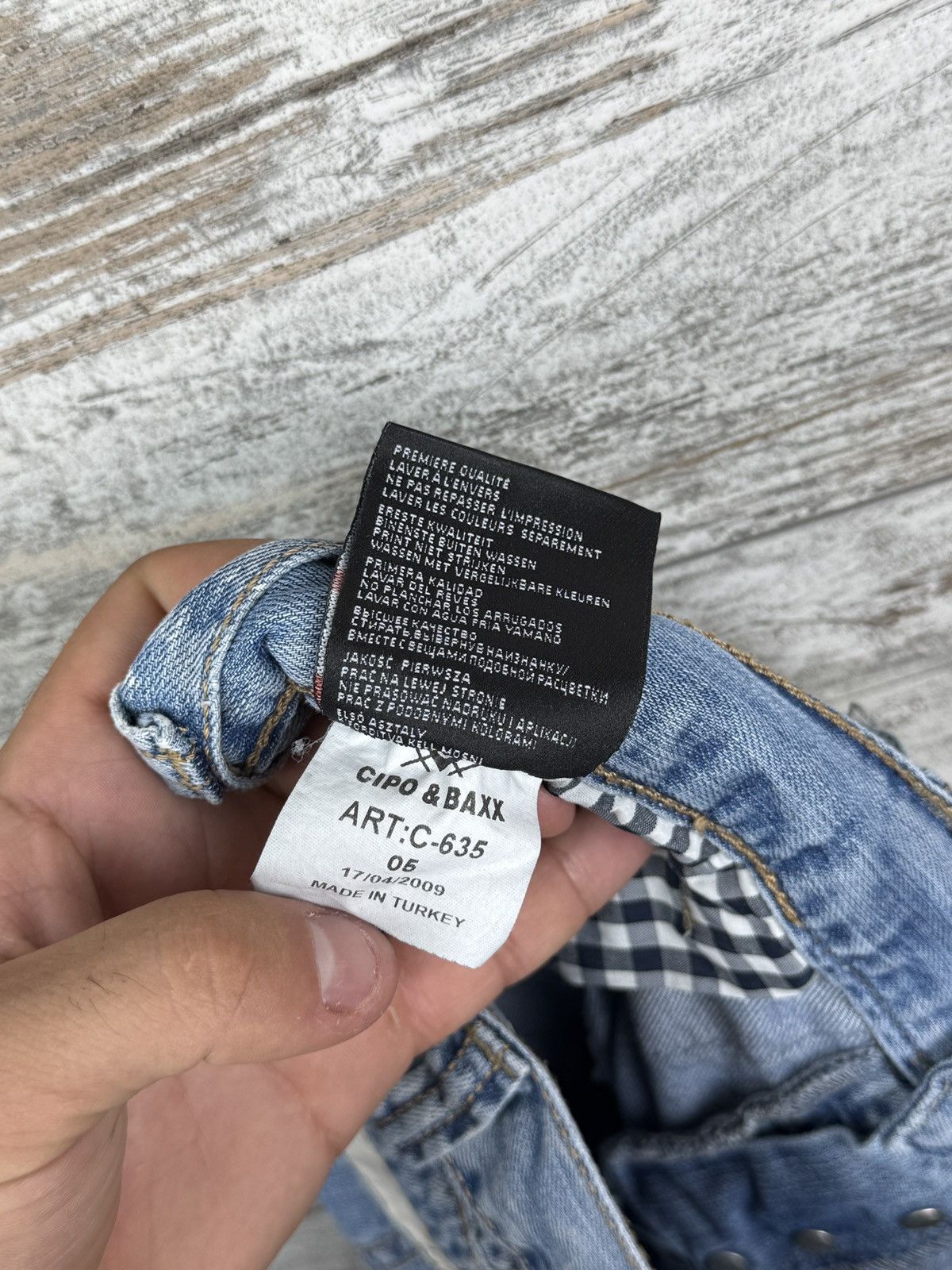Vintage Mens Vintage Cipo & Baxx denim jeans pants avant garde y2k Size US 33 - 16 Thumbnail