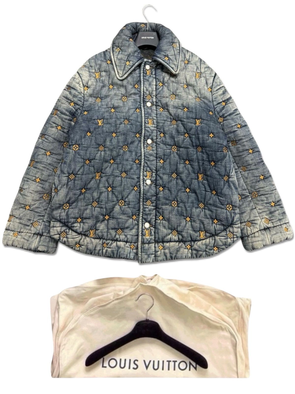 Louis Vuitton Louis Vuitton M Padded Denim Monogram Blouson Jacket Size US M / EU 48-50 / 2 - 1 Thumbnail