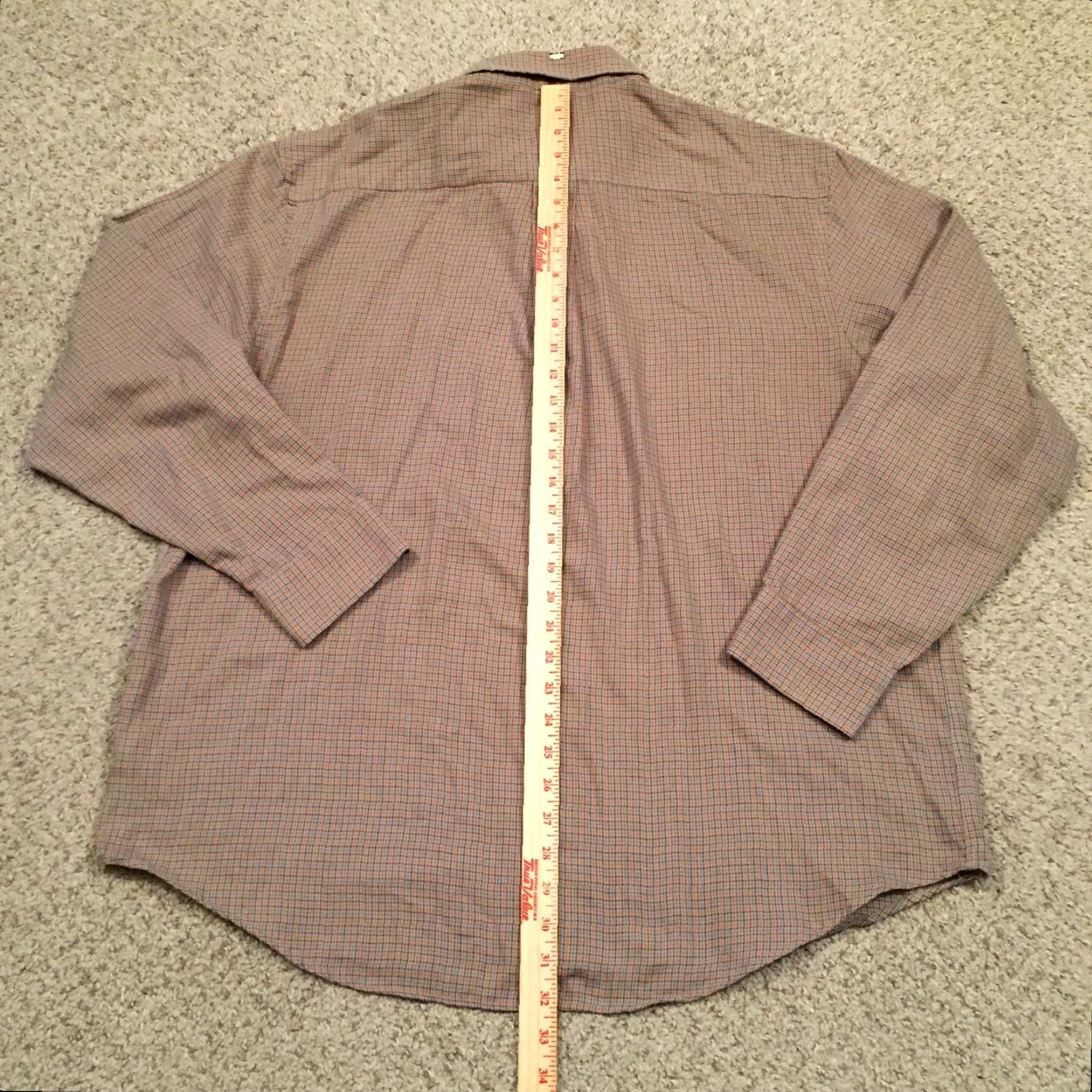 Arrow Arrow Shirt Mens XL Gray Plaid Long Sleeve Button Up Shirt Size US XL / EU 56 / 4 - 6 Thumbnail