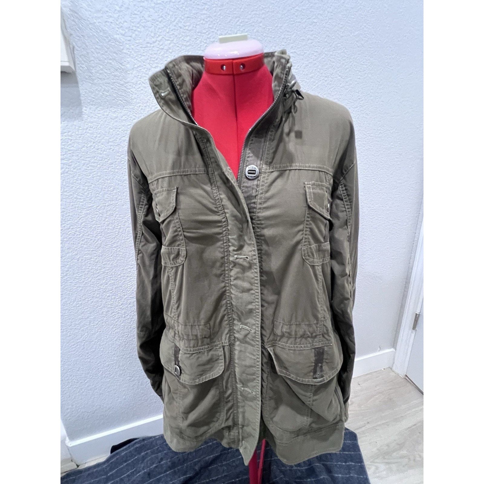 Kuhl KUHLREKON JACKET OLIVE GREEN UTILITY Hiking CARGO ZIP HOODED Size M / US 6-8 / IT 42-44 - 5 Thumbnail