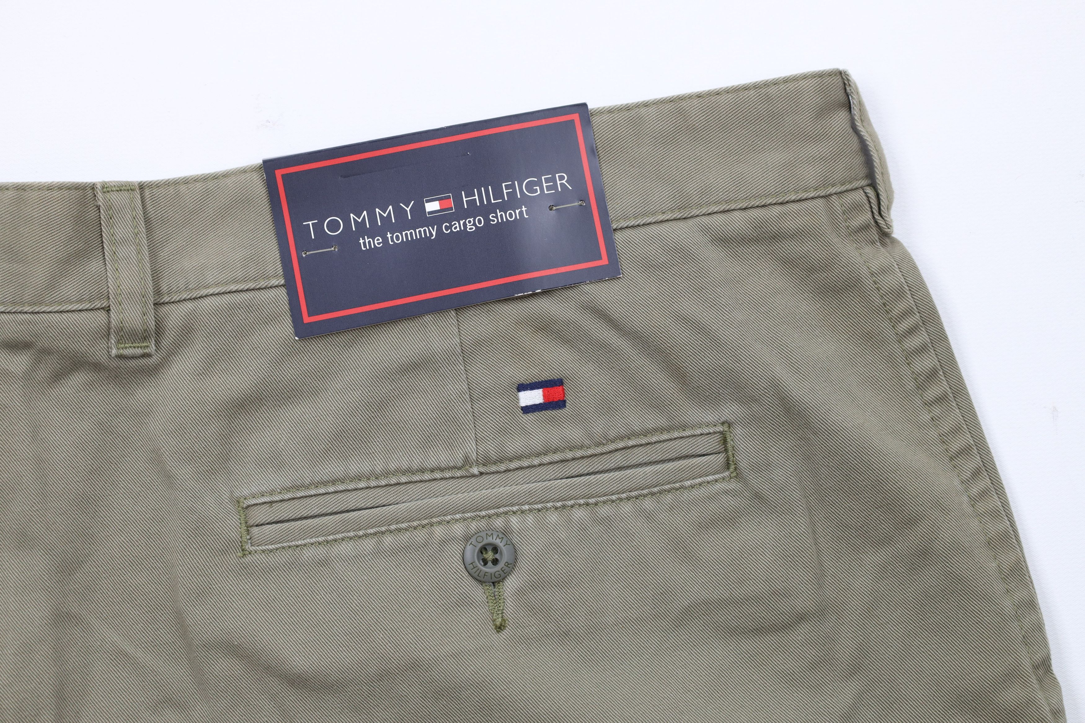 Tommy Hilfiger × Vintage Deadstock Vintage Y2K Tommy Hilfiger Fit Cargo Shorts Green Size US 42 / EU 58 - 13 Thumbnail
