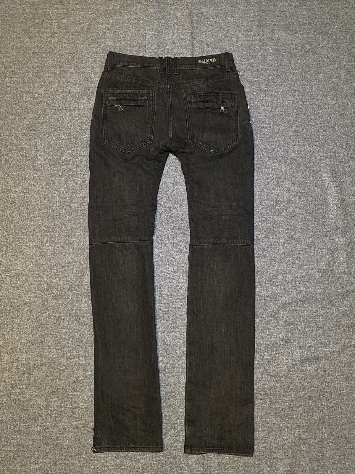 Balmain Balmain FW11 by Christophe Decarnin Double Zip Biker Jeans Size US 31 - 2 Thumbnail