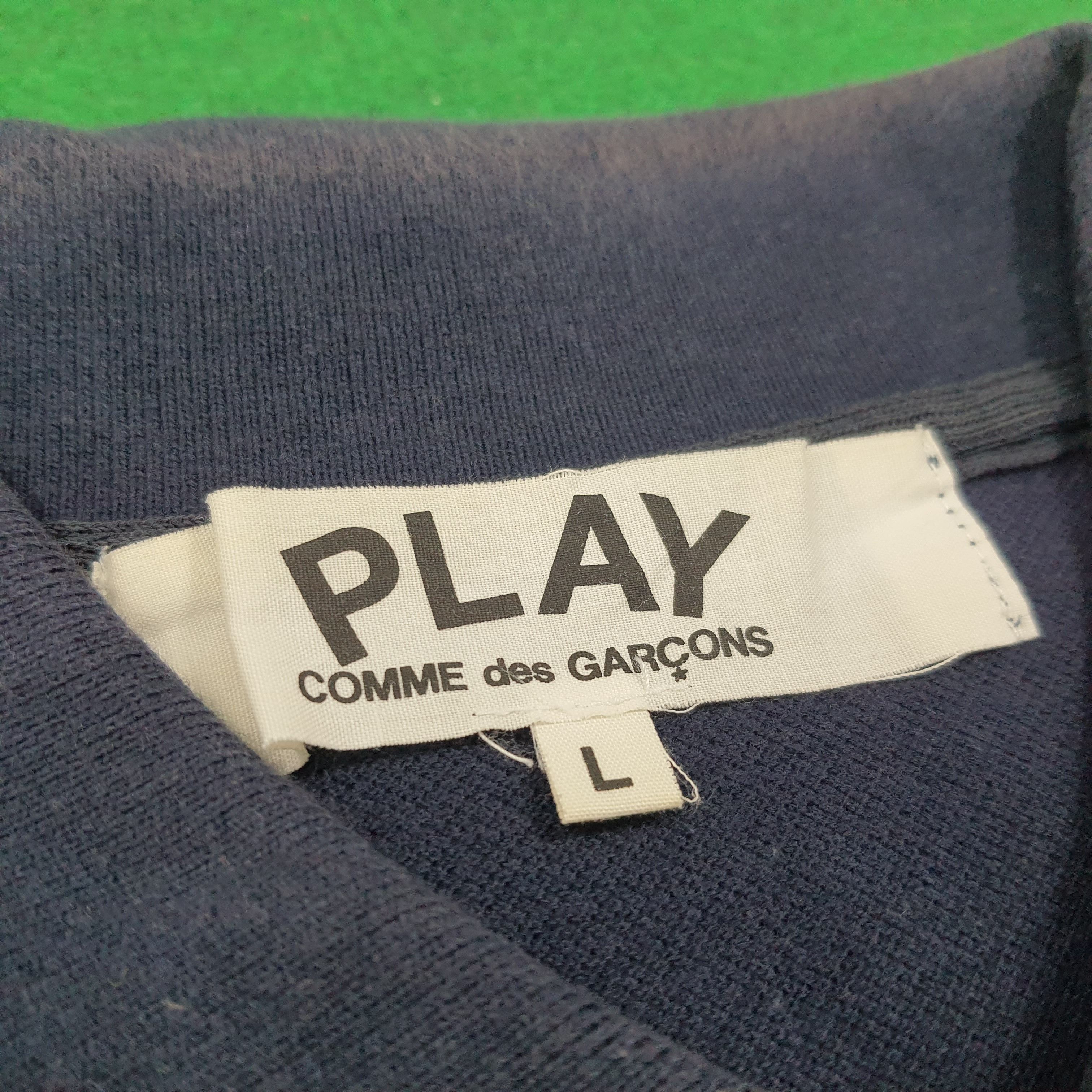 Comme des Garcons Homme Plus × Designer × Vintage Vintage Comme Des Garcons Play Japanese Brand Polo Shirt Size US M / EU 48-50 / 2 - 4 Thumbnail