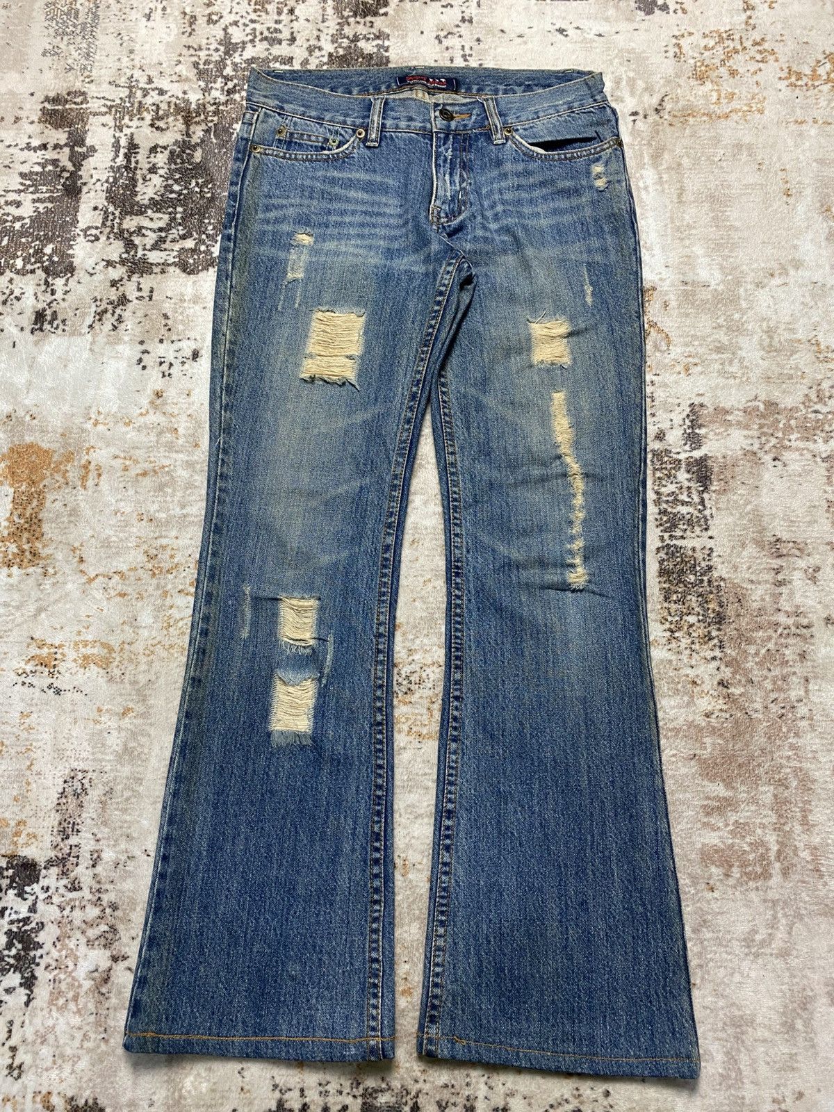 Hysteric Glamour Rusty Bootcut Distress Denim Size US 30 / EU 46 - 1 Thumbnail