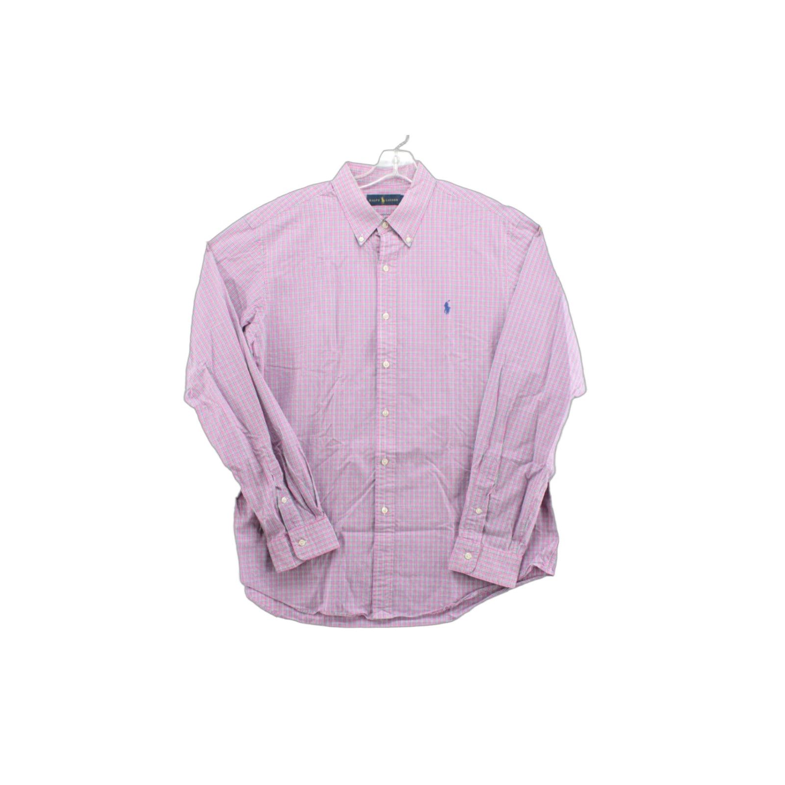 Ralph Lauren Ralph Lauren Button-Up Shirt Men’s XL Pink Plaid Long Sleeve Classic Casual Preppy Size US XL / EU 56 / 4 - 1 Thumbnail