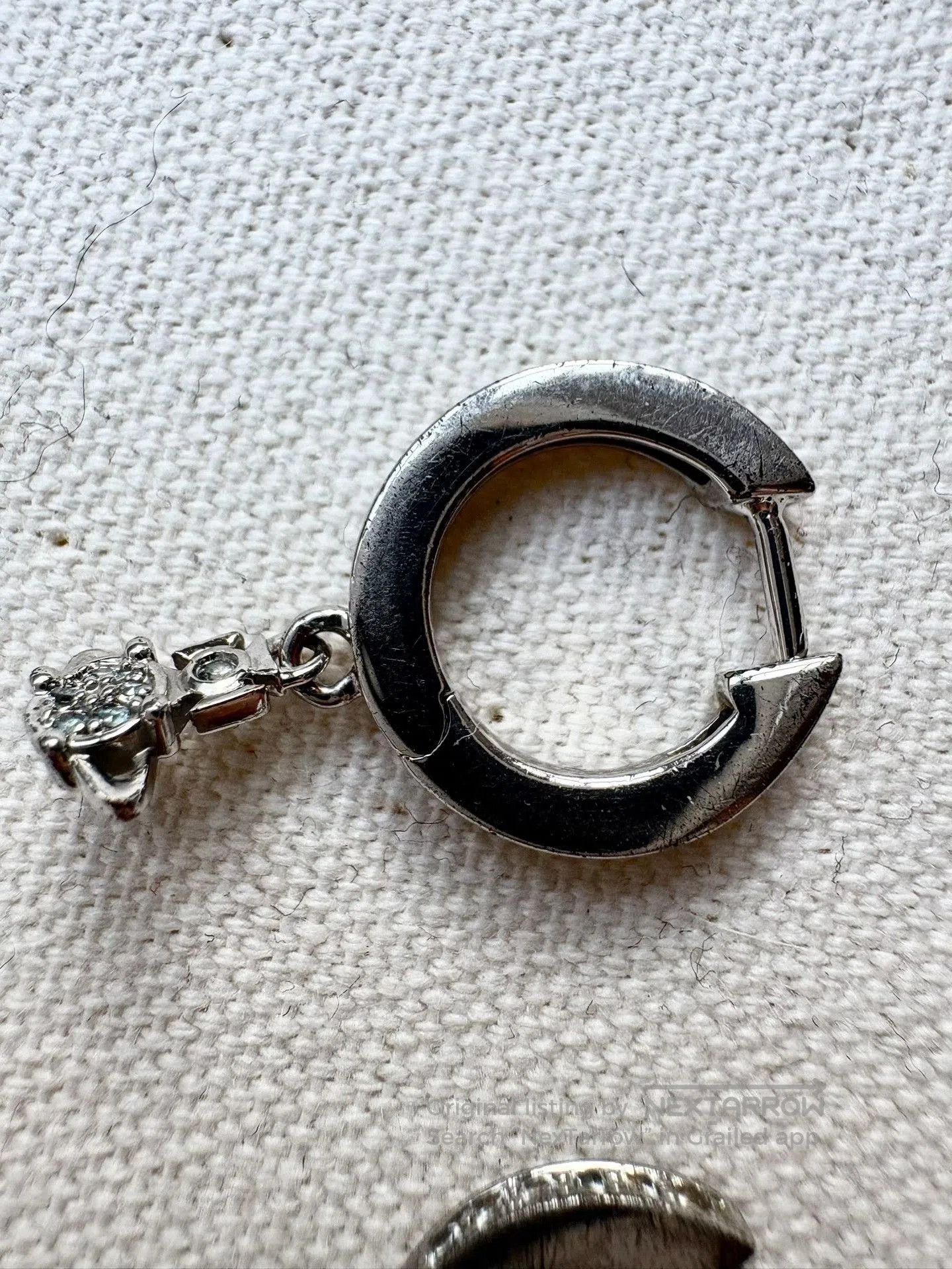 Vivienne Westwood Vivienne Westwood Vintage Silver Saturn Hoop Earrings. Size ONE SIZE - 5 Thumbnail
