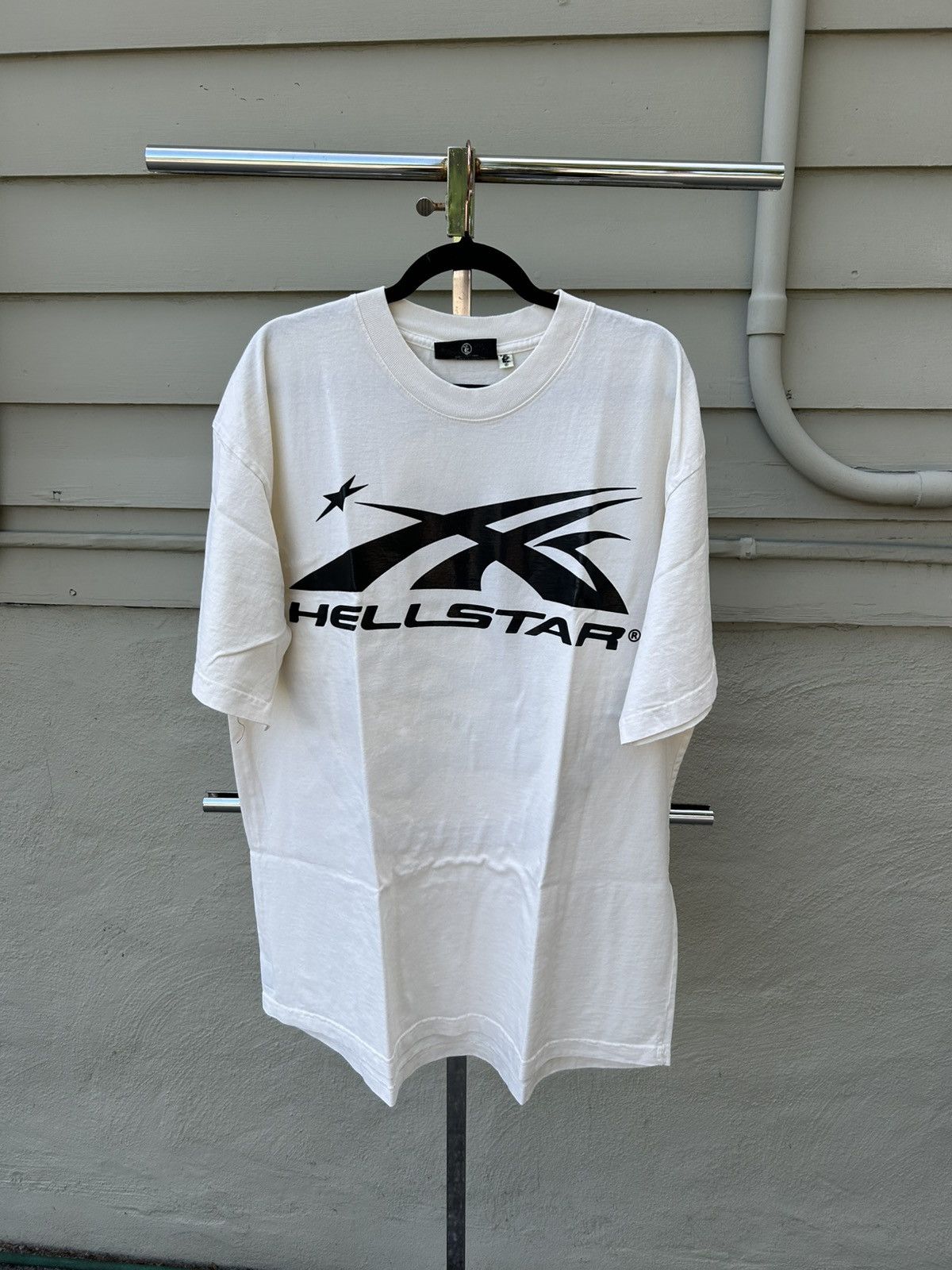 HELLSTAR Hellstar classic tee white/black gel print Size US XL / EU 56 / 4 - 2 Thumbnail