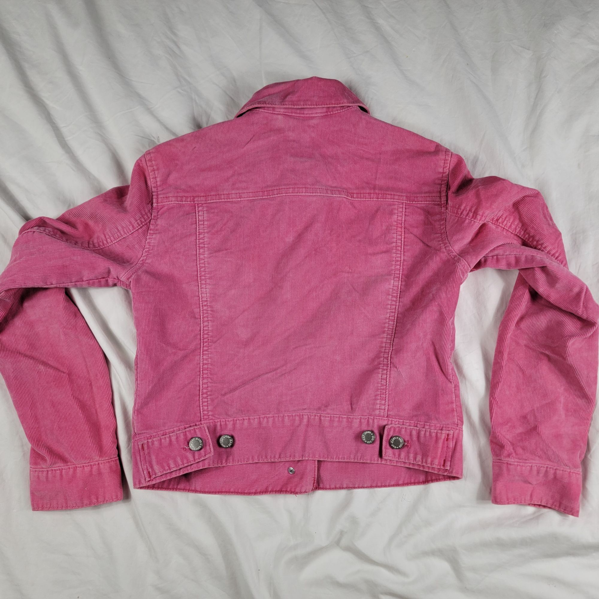 Gap Gap Womens Small Pink Corduroy Jacket Casual Going Out Outdo Size S / US 4 / IT 40 - 2 Thumbnail