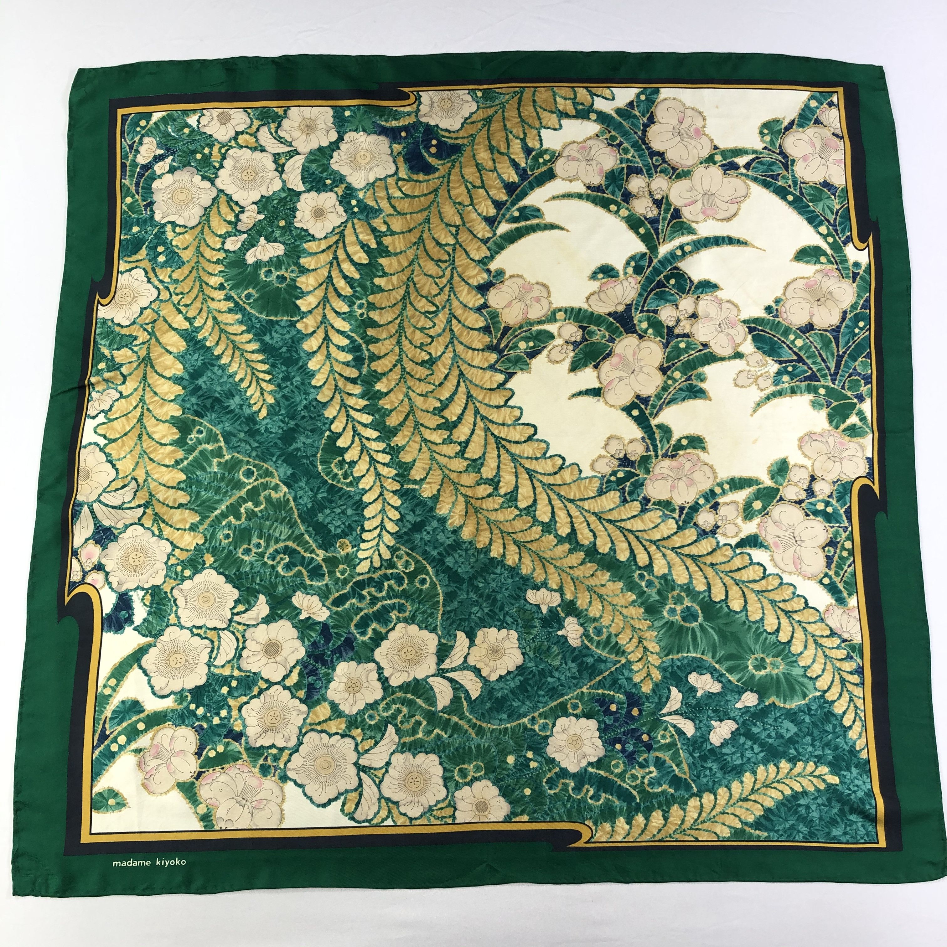 Vintage Vintage Madame Kiyoko Silk Scarf Size ONE SIZE - 2 Thumbnail