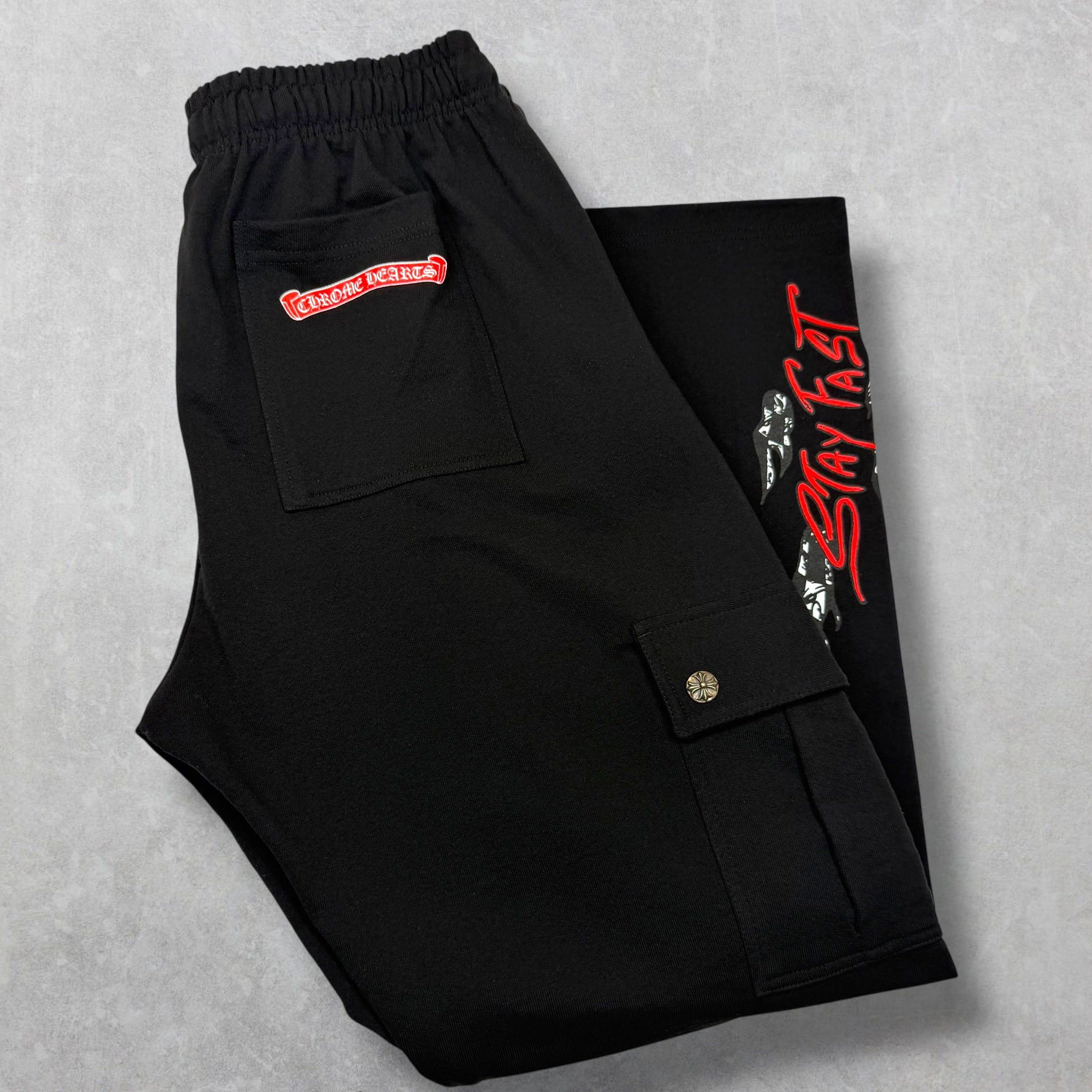 Chrome Hearts Chrome Hearts Matty Boy 'Stay Fast' Cargo Sweats XXL Size US 26 / EU 42 - 1 Thumbnail