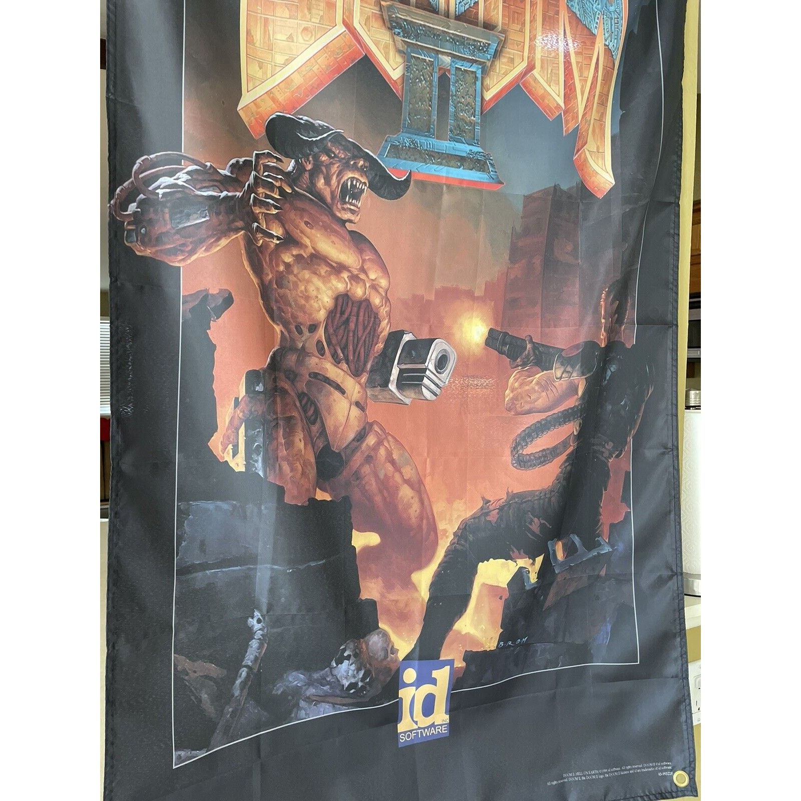 Other Doom II Hell On Earth 5ft Flag PC 1994 id Software Poster 2 Size ONE SIZE - 3 Thumbnail