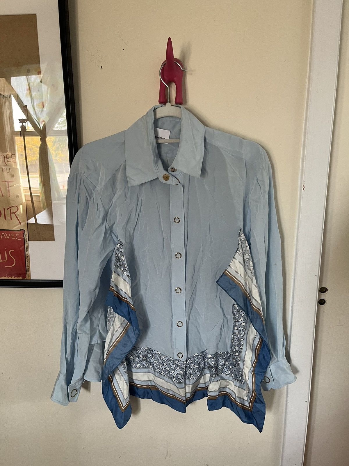 Burberry Burberry Blouse (Burberry by Daniel Lee SS 2019) Size XS / US 0-2 / IT 36-38 - 3 Thumbnail