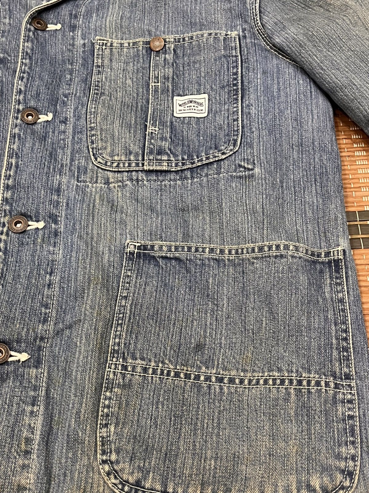 Big John Vintage Big John 4 Pocket Chore Denim Jacket Size US M / EU 48-50 / 2 - 6 Thumbnail