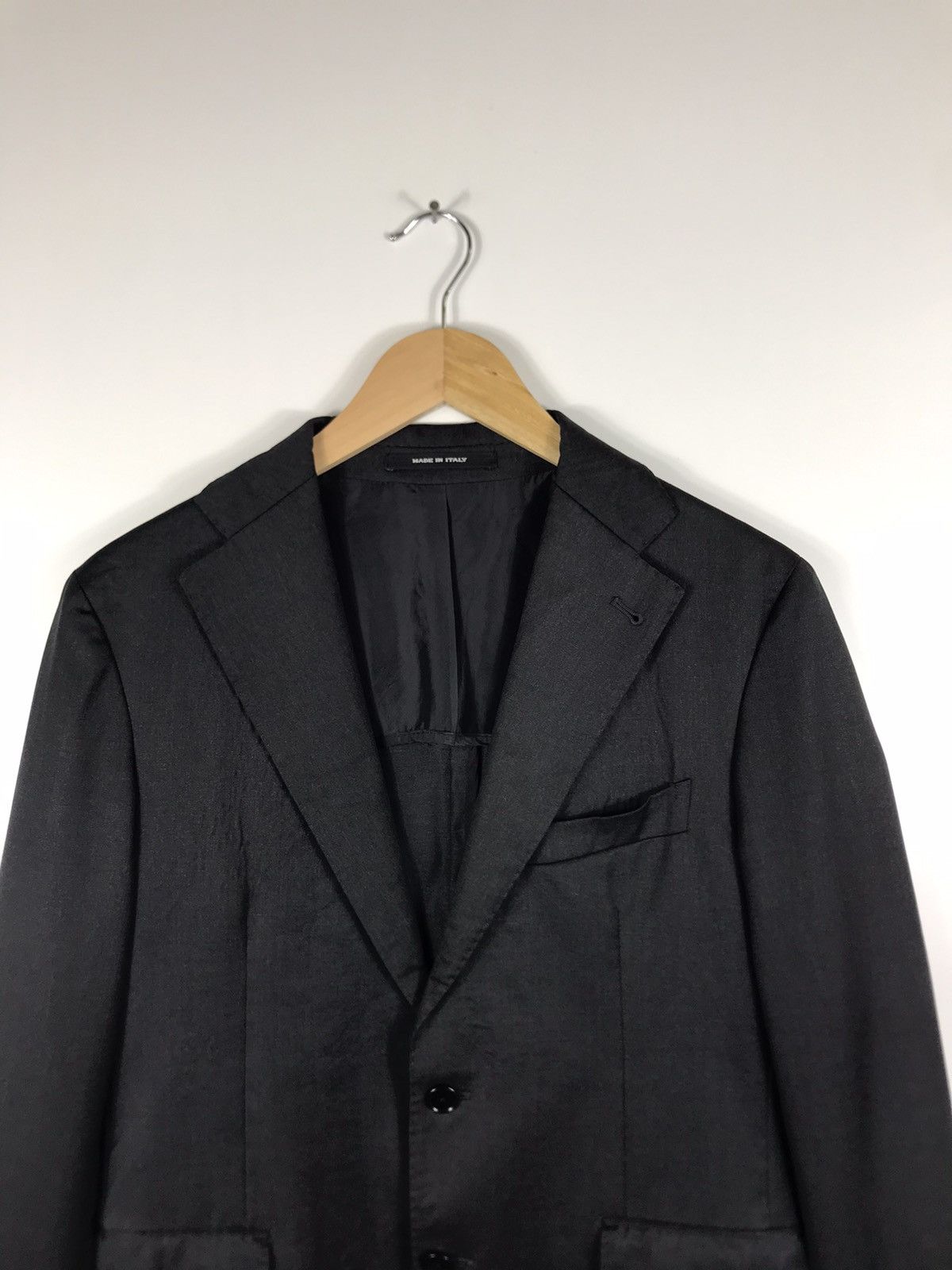 Designer × Tagliatore ⚡️Luxury Tagliatore Black Single Breast Size 46R - 4 Thumbnail