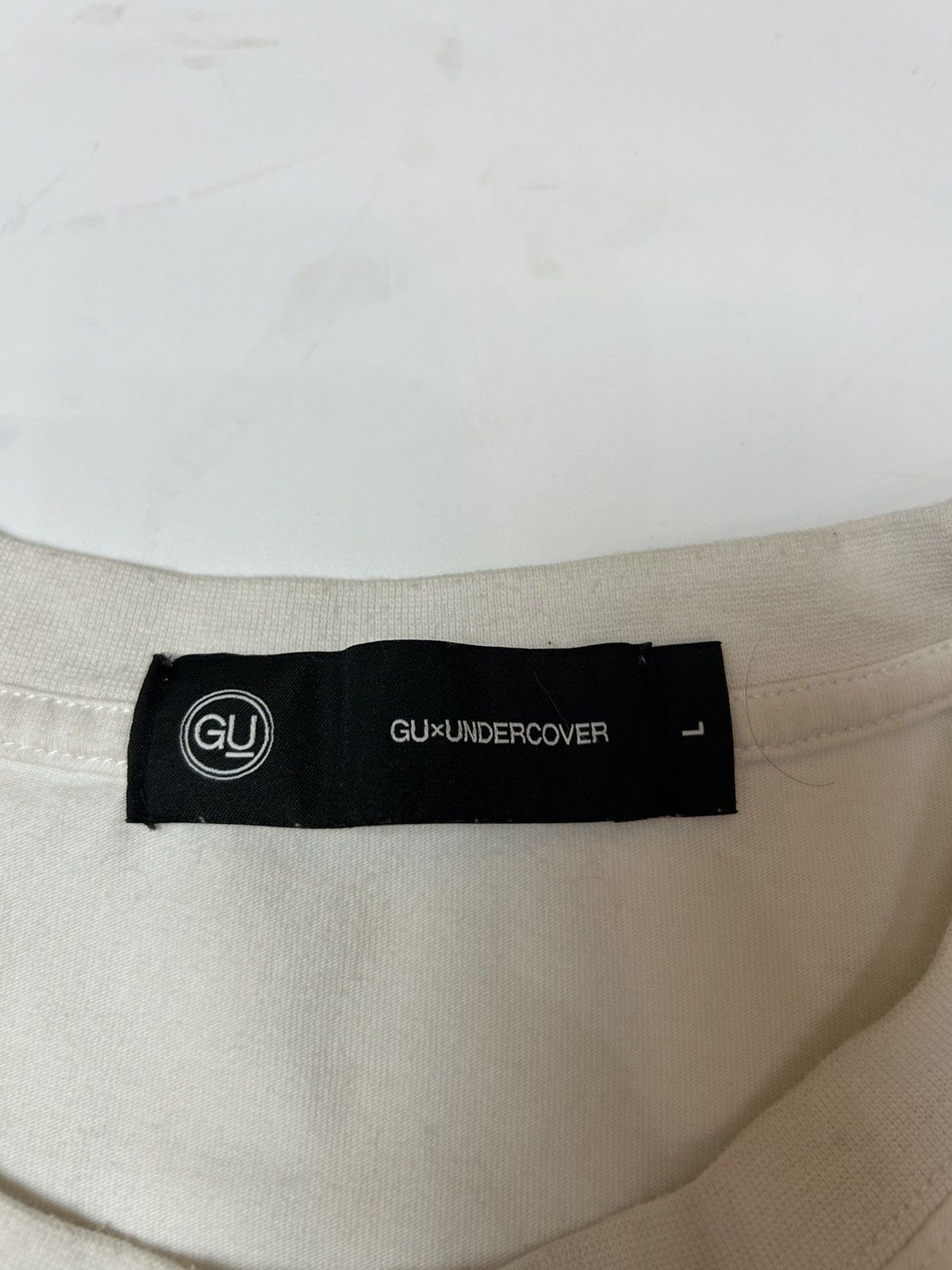 GU × Japanese Brand × Undercover GU X UNDERCOVER WHITE SHORT SLEEVE T-SHIRT Size US L / EU 52-54 / 3 - 8 Thumbnail